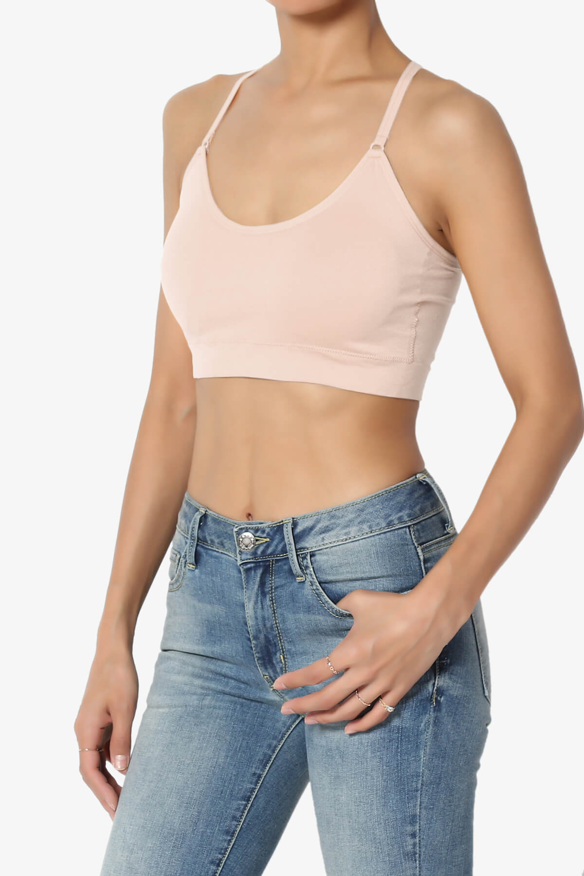 Dassie Padded Cross Back Bra Top DUSTY BLUSH_3