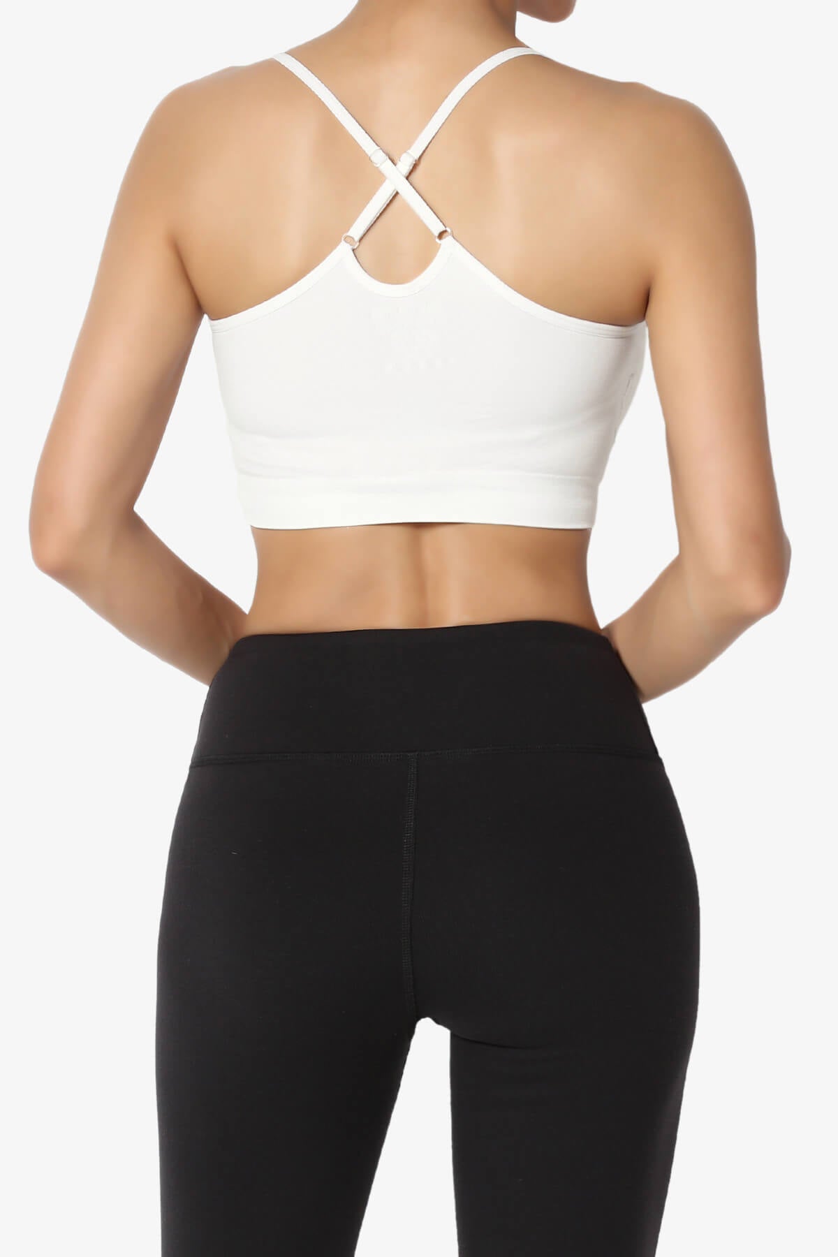 Dassie Padded Cross Back Bra Top IVORY_2