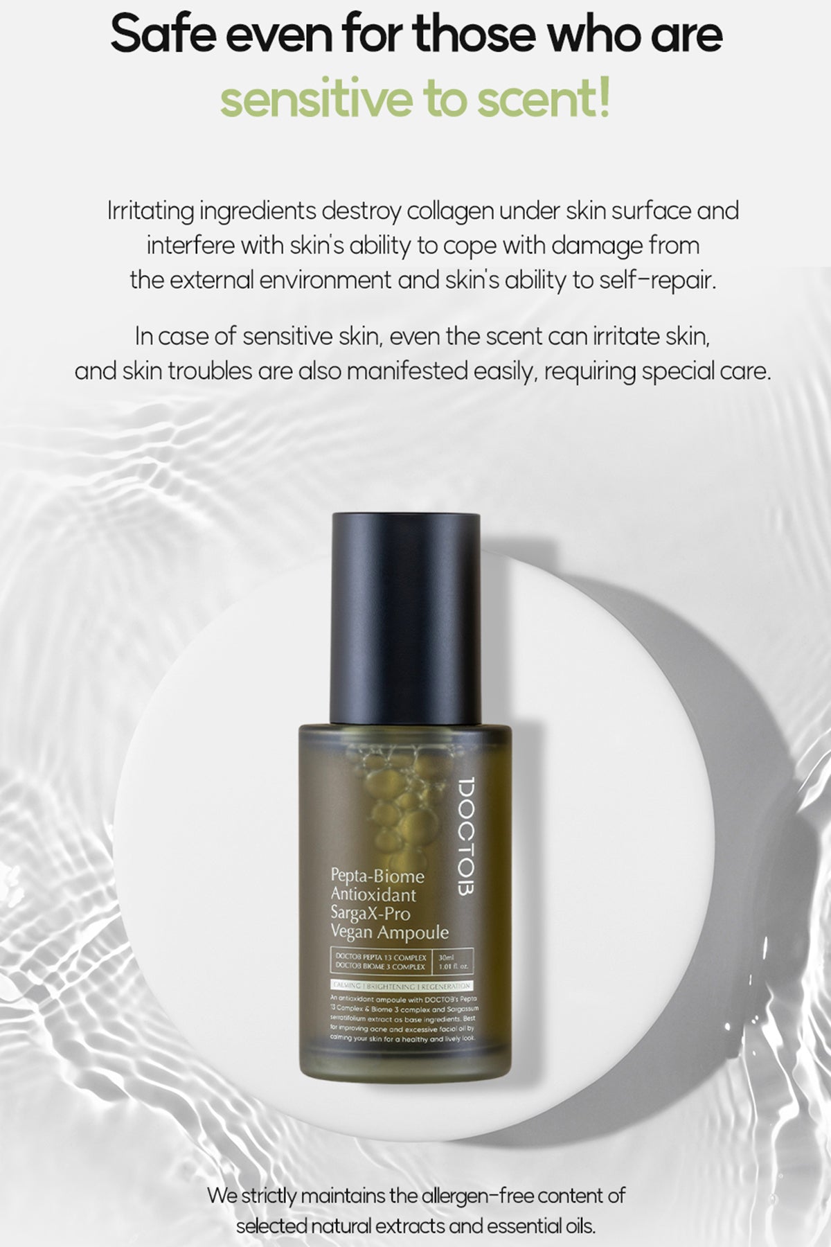 DOCTOB Pepta-Biome Antioxidant SargaX-Pro Vegan Ampoule 30ml/1.01 fl.oz