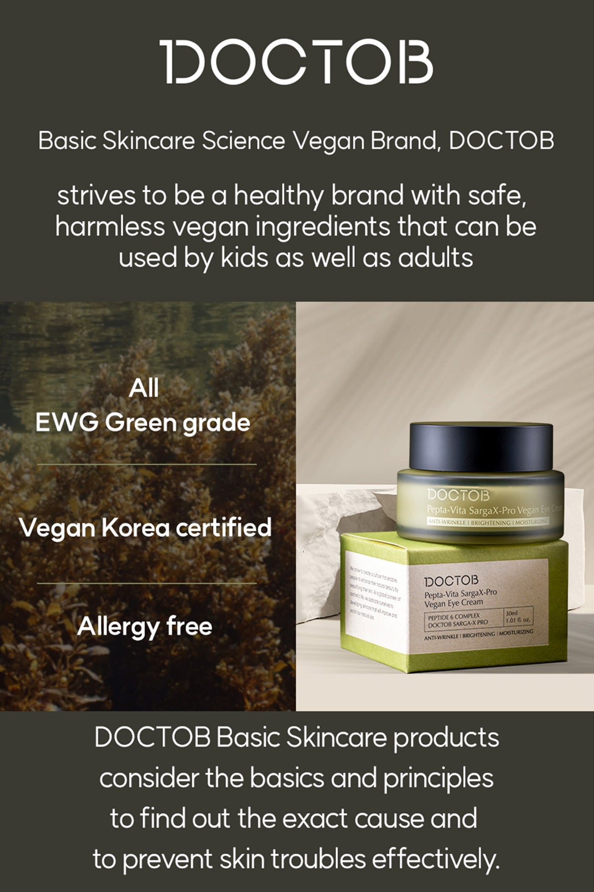 DOCTOB Pepta-Vita SargaX-Pro Vegan Eye Cream 30ml/1.01 fl.oz