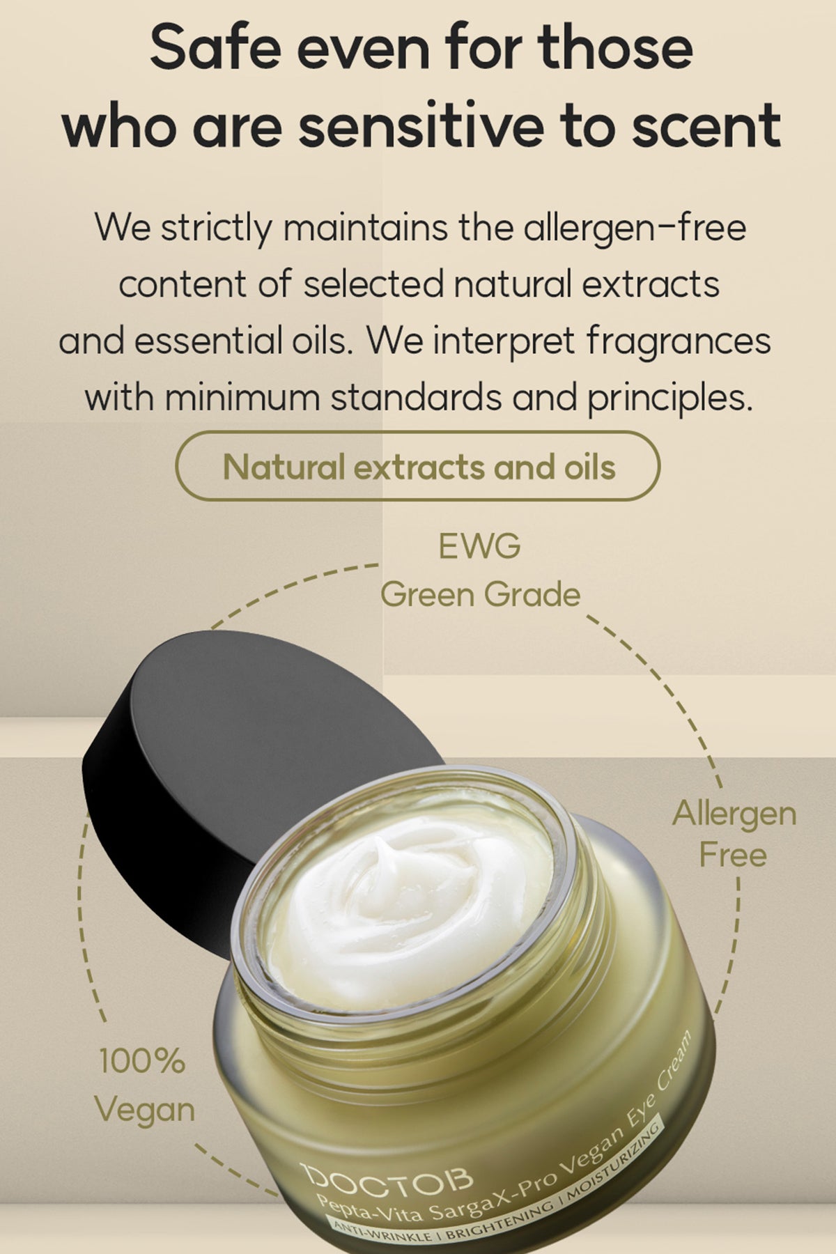 DOCTOB Pepta-Vita SargaX-Pro Vegan Eye Cream 30ml/1.01 fl.oz