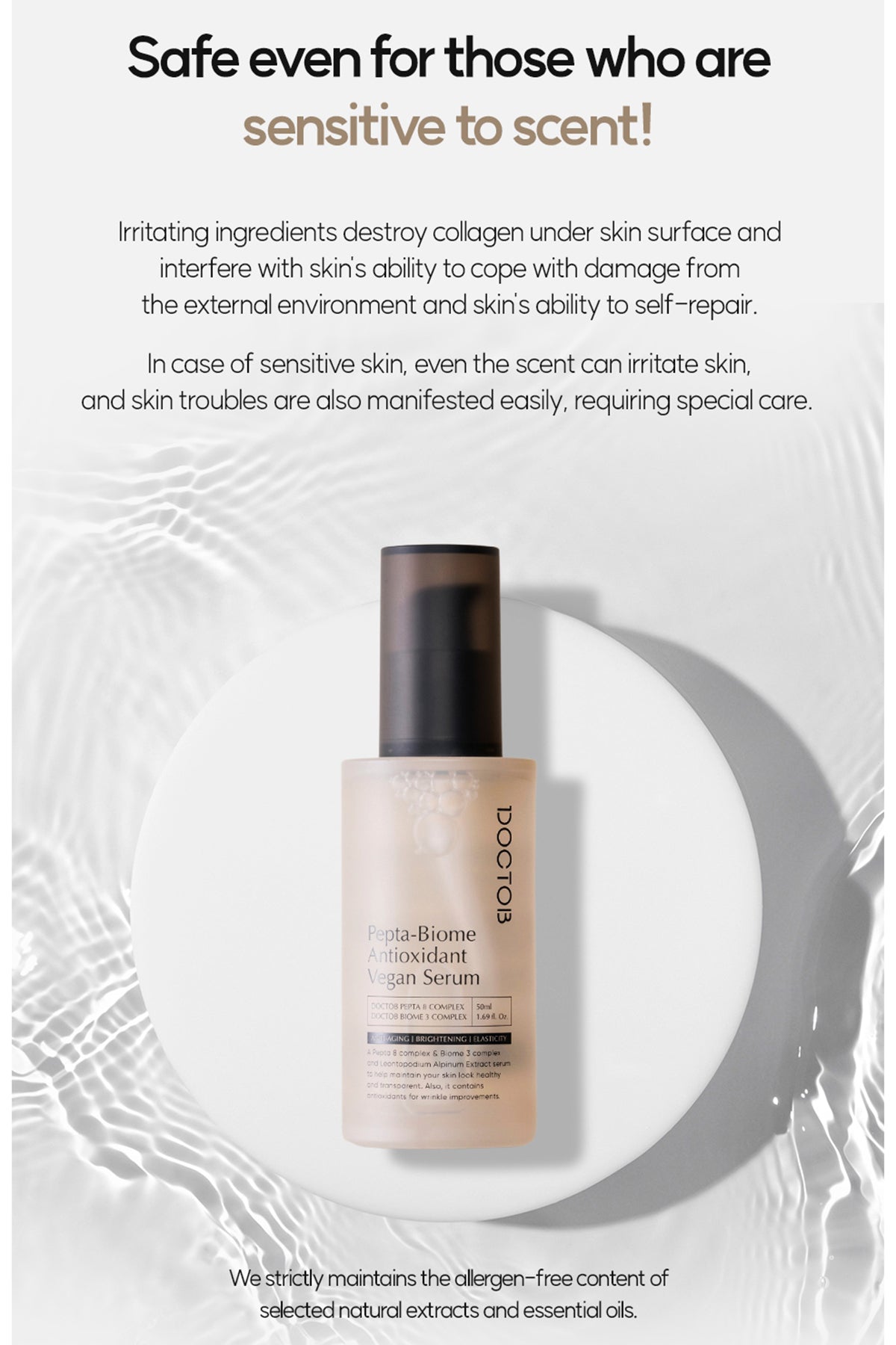 DOCTOB Pepta-Biome Antioxidant Vegan Serum 50ml/1.69 fl.oz