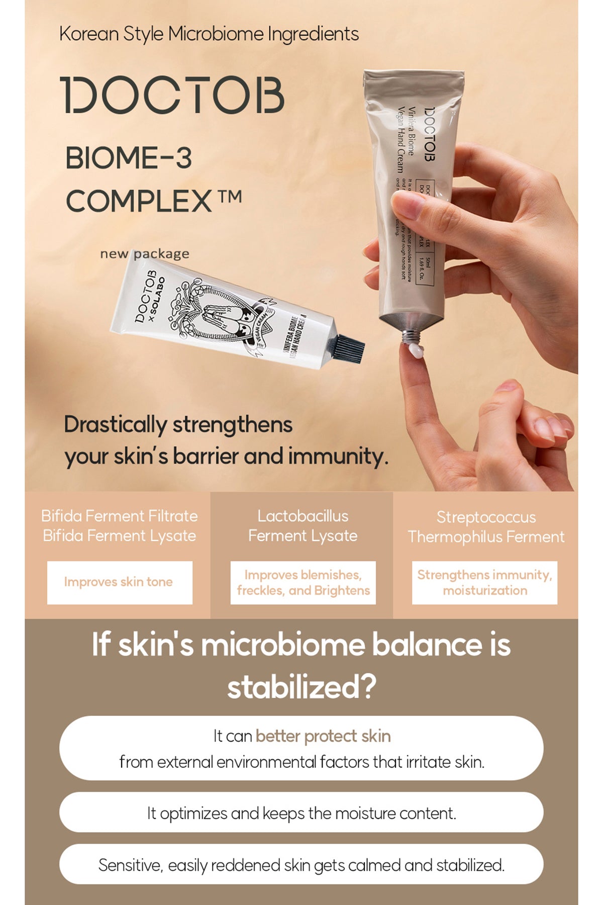 DOCTOB Vinifera Biome Vegan Hand Cream 50ml/1.69 fl.oz