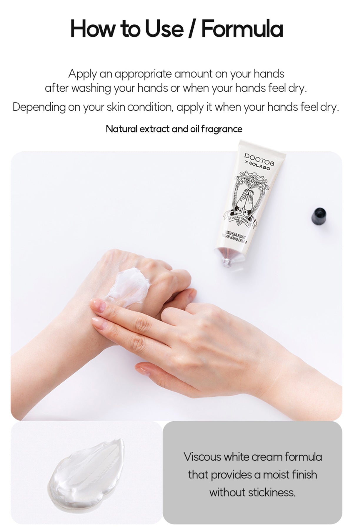 DOCTOB Vinifera Biome Vegan Hand Cream 50ml/1.69 fl.oz