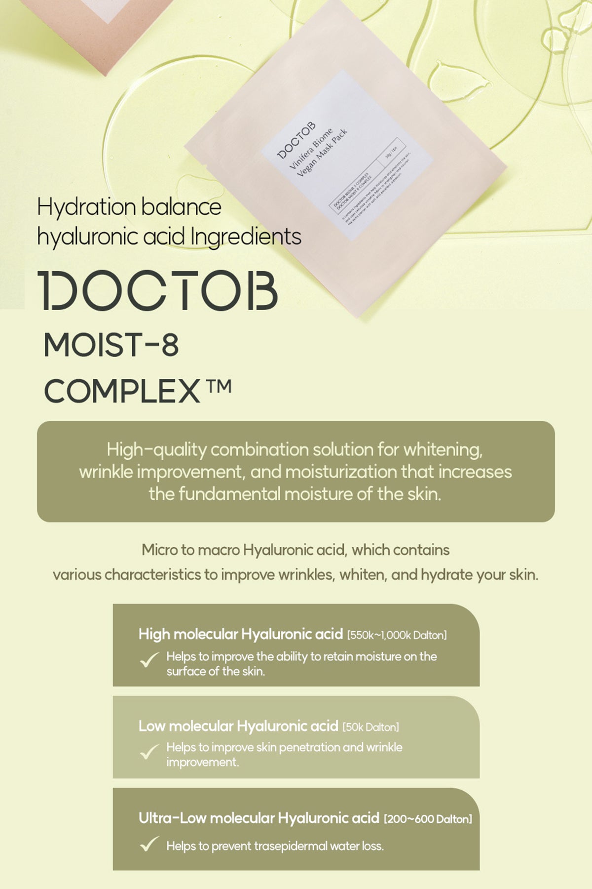 DOCTOB Vinifera Biome Vegan Mask Pack (5-Pack)