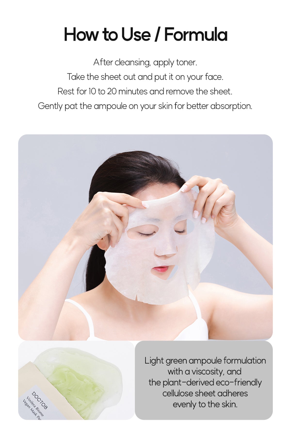 DOCTOB Vinifera Biome Vegan Mask Pack (5-Pack)