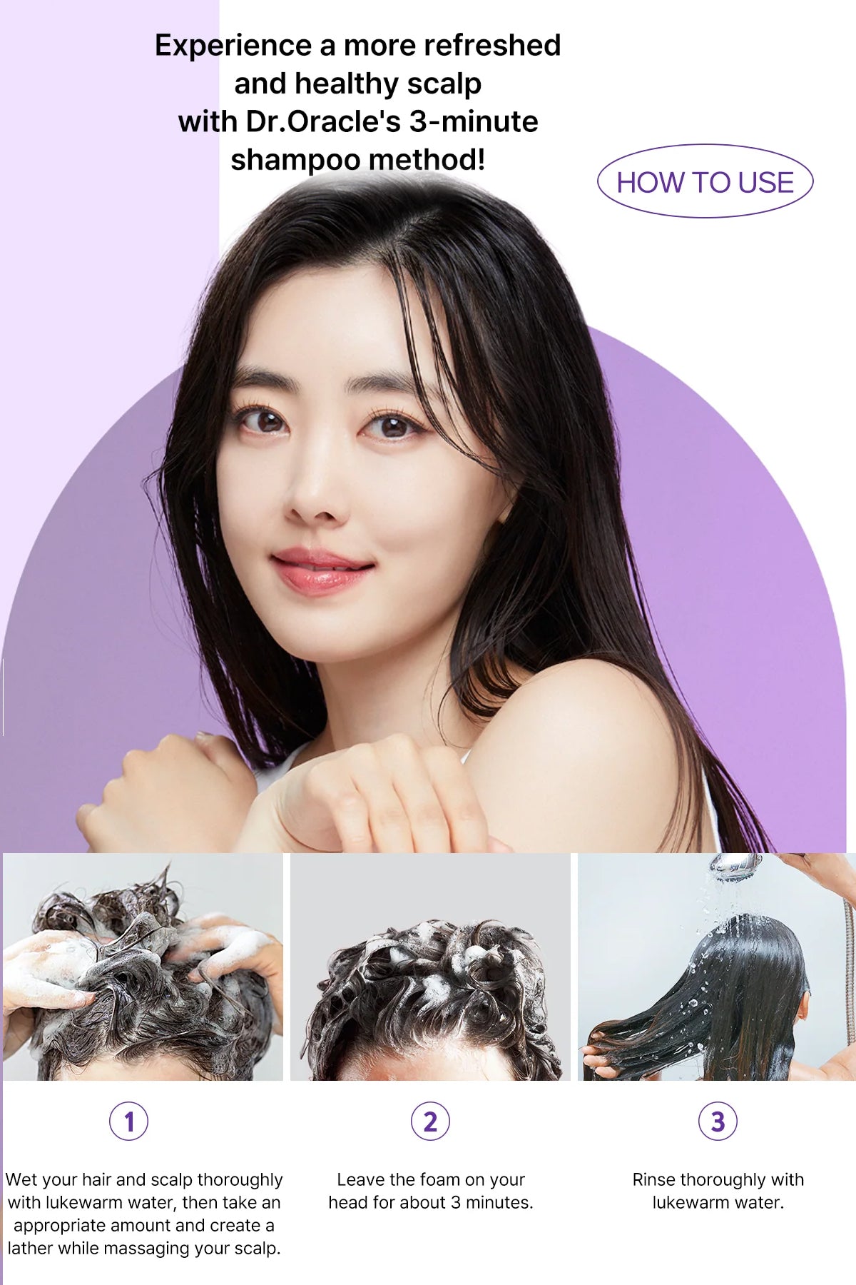 Dr. Oracle Scalp Pore Control Shampoo – Deep Cleansing & Scalp Renewal with PDRN, Plant Proteins & Peptides (380ml / 12.85 fl.oz)