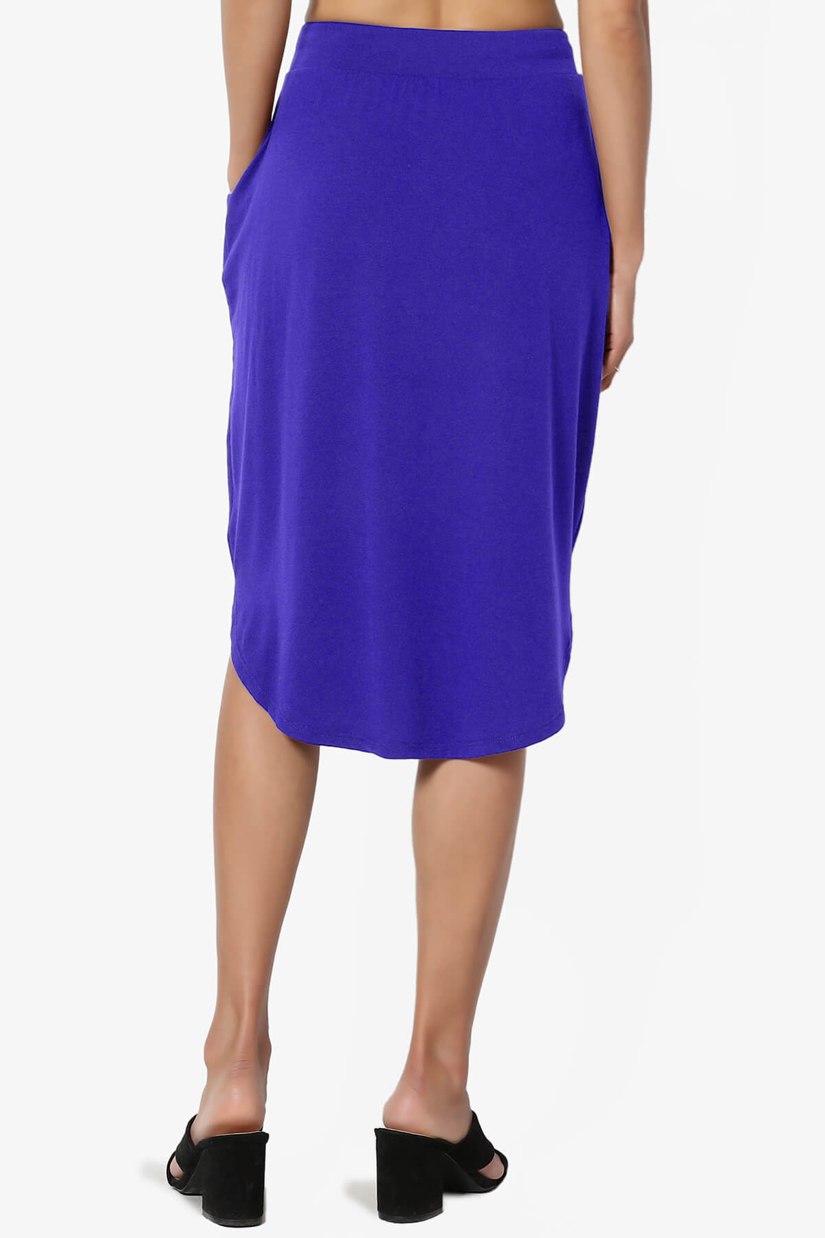 Eclipse Drawstring Midi Skirt BRIGHT BLUE_2