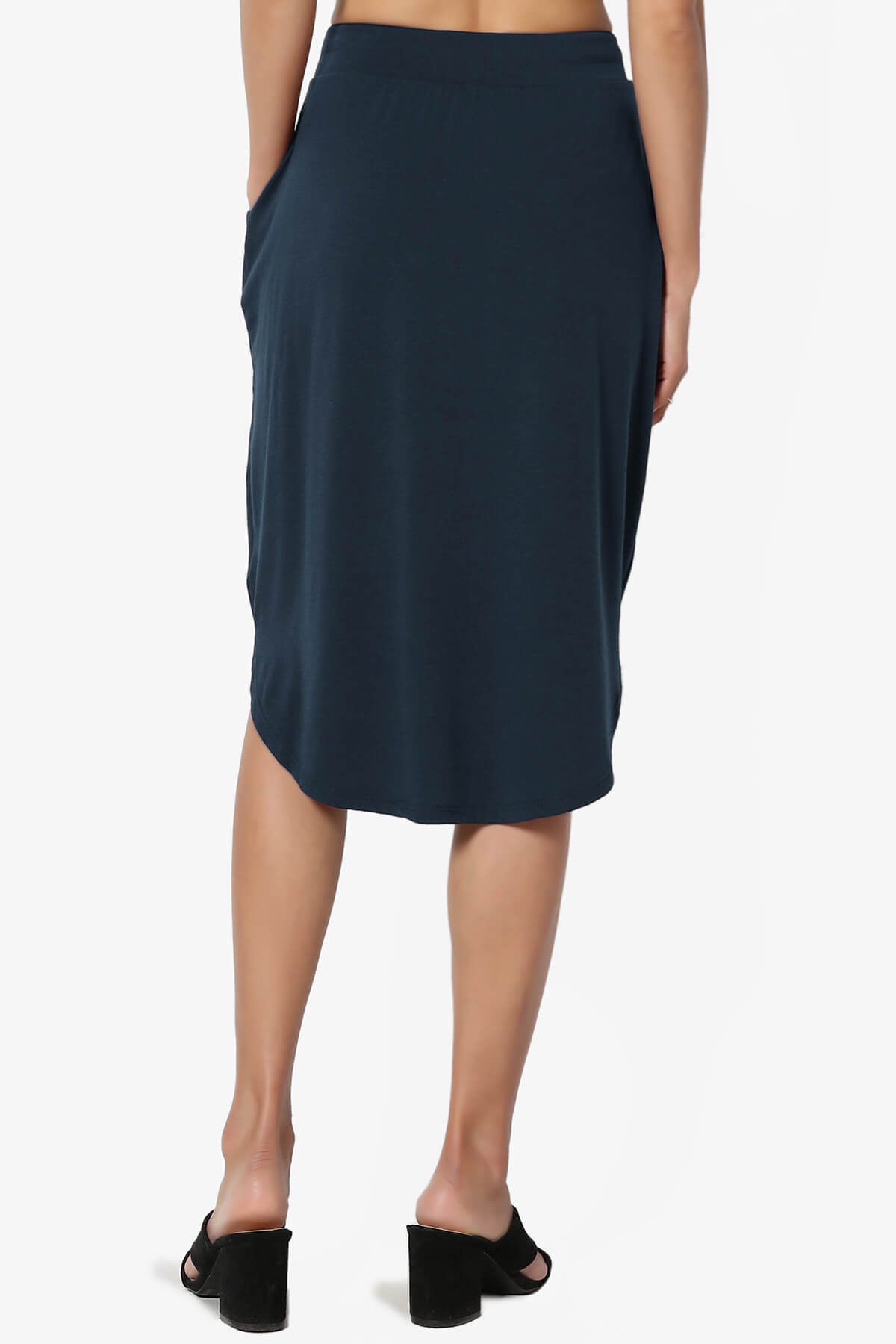 Eclipse Drawstring Midi Skirt DARK NAVY_2