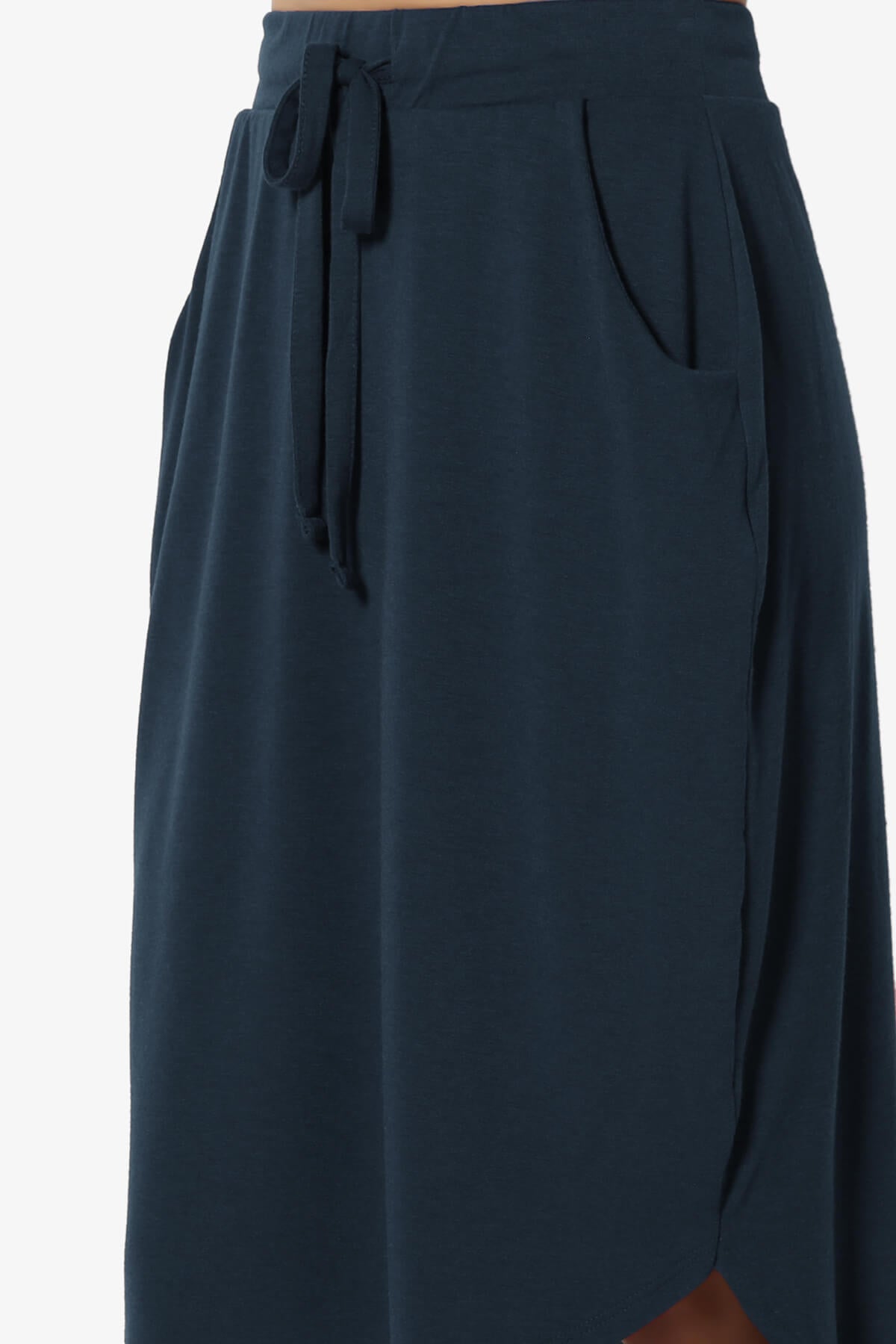 Eclipse Drawstring Midi Skirt DARK NAVY_5