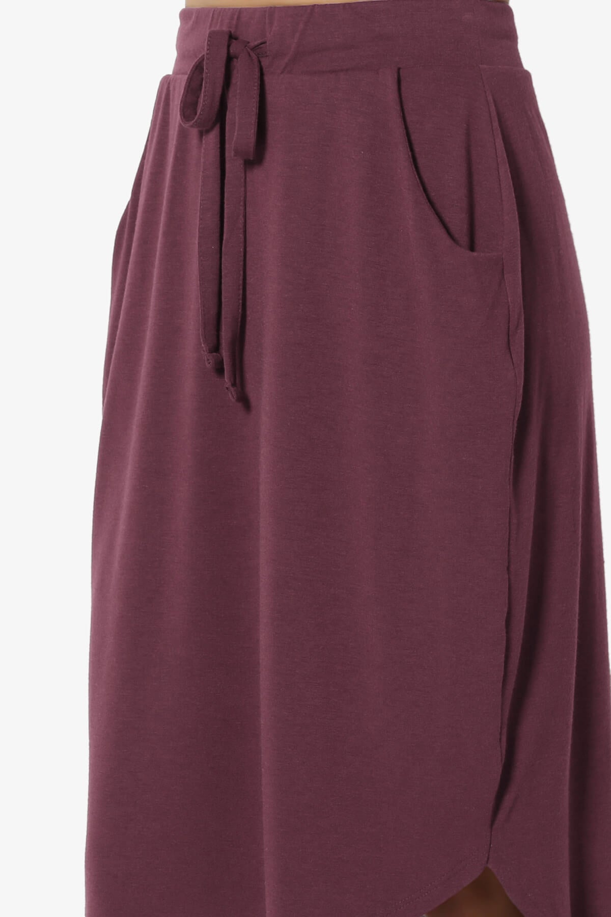 Eclipse Drawstring Midi Skirt DUSTY PLUM_5