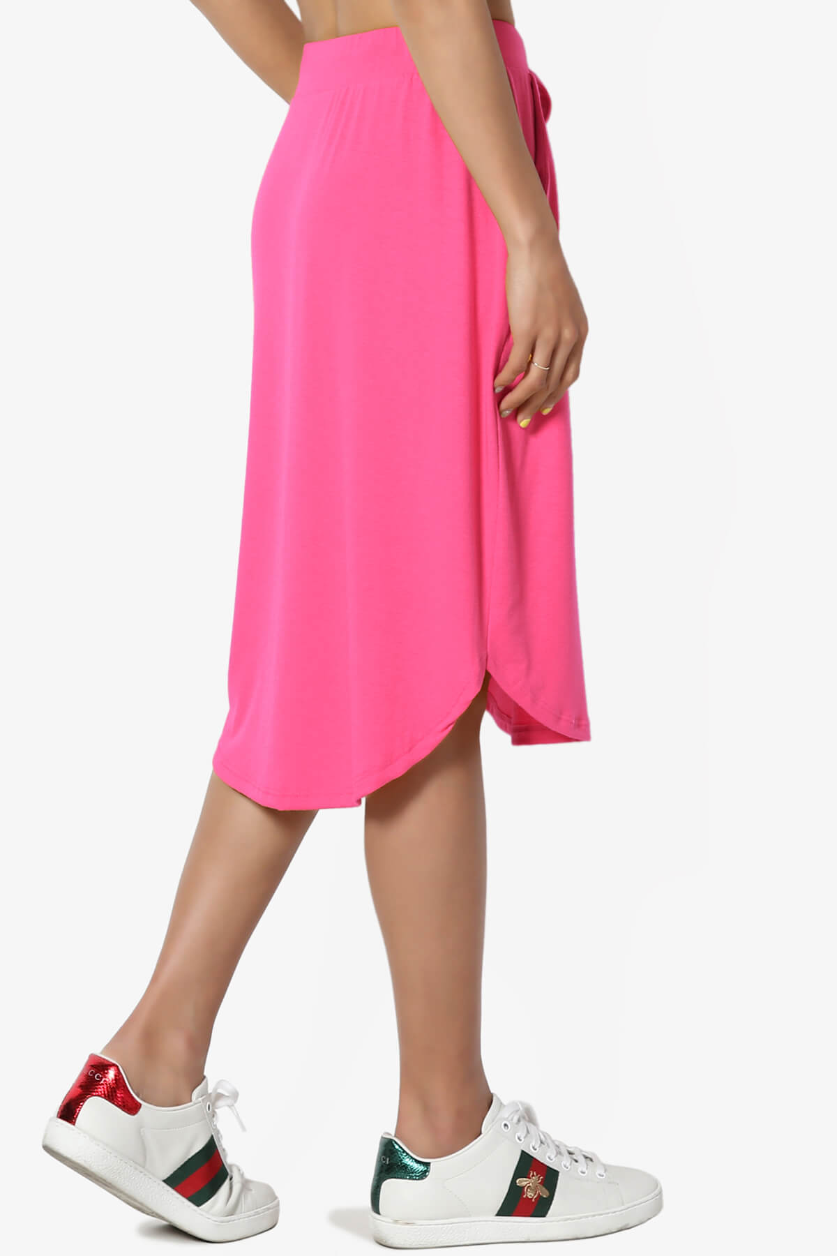 Eclipse Drawstring Midi Skirt FUCHSIA_4