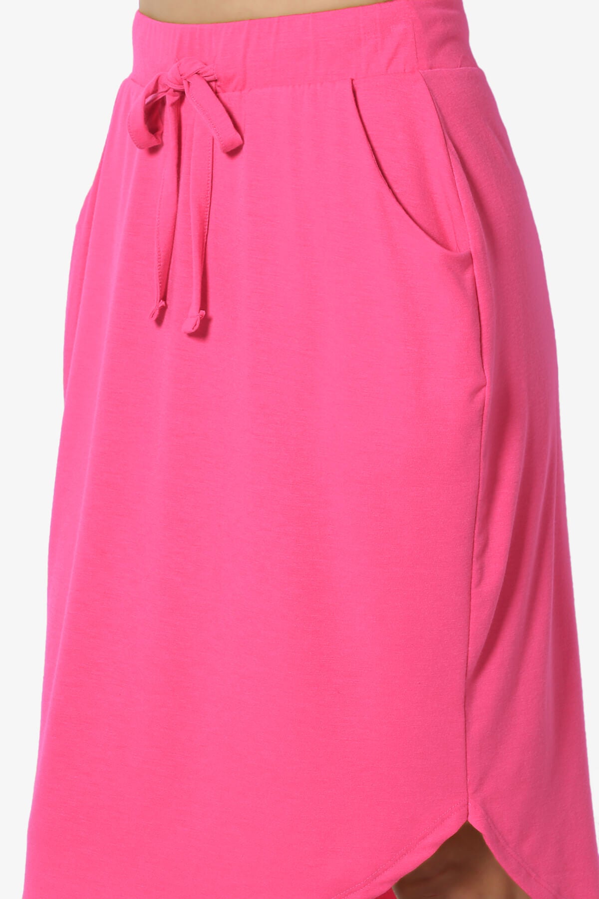 Eclipse Drawstring Midi Skirt FUCHSIA_5