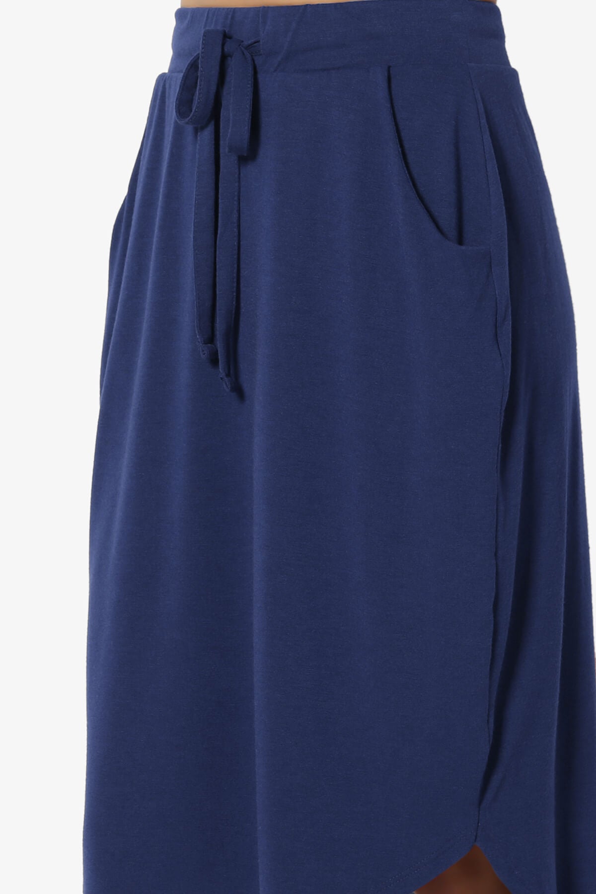Eclipse Drawstring Midi Skirt LIGHT NAVY_5