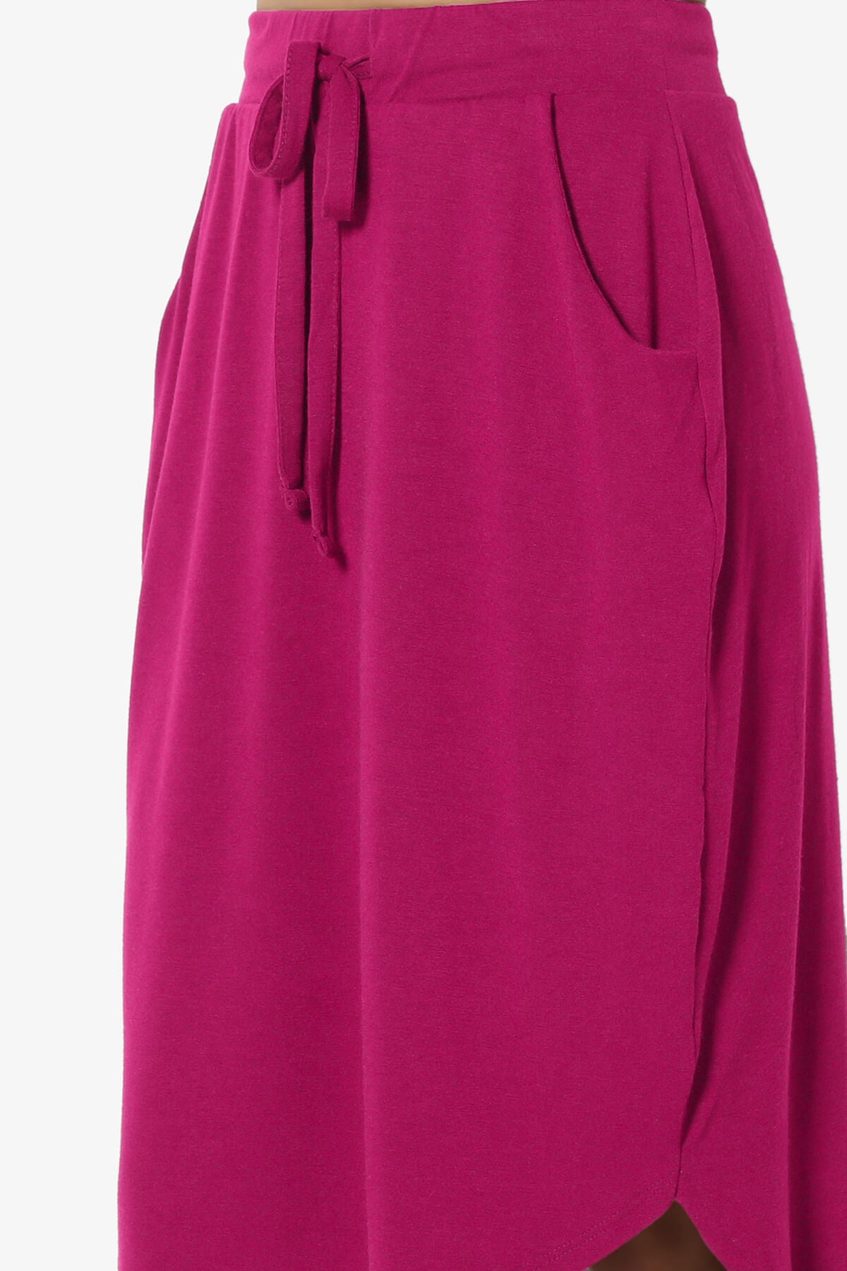 Eclipse Drawstring Midi Skirt MAGENTA_5