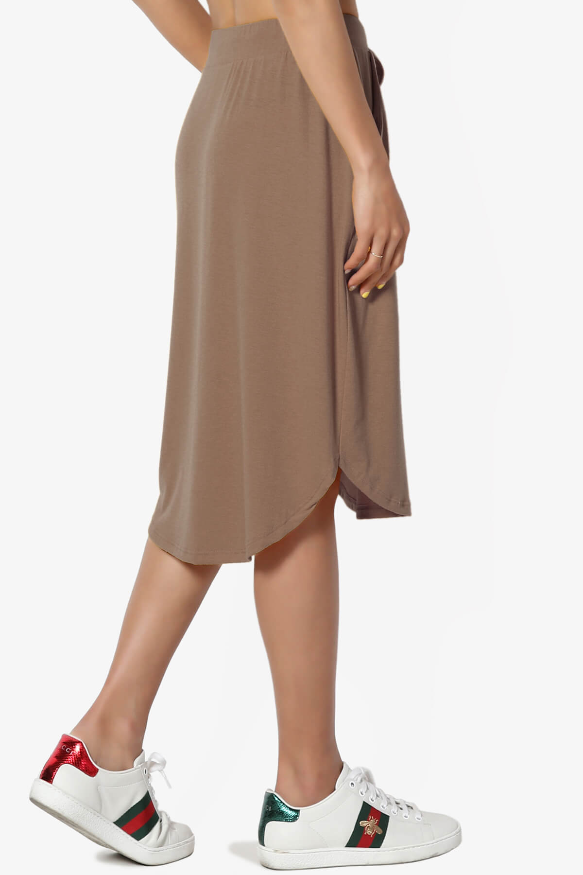 Eclipse Drawstring Midi Skirt MOCHA_4
