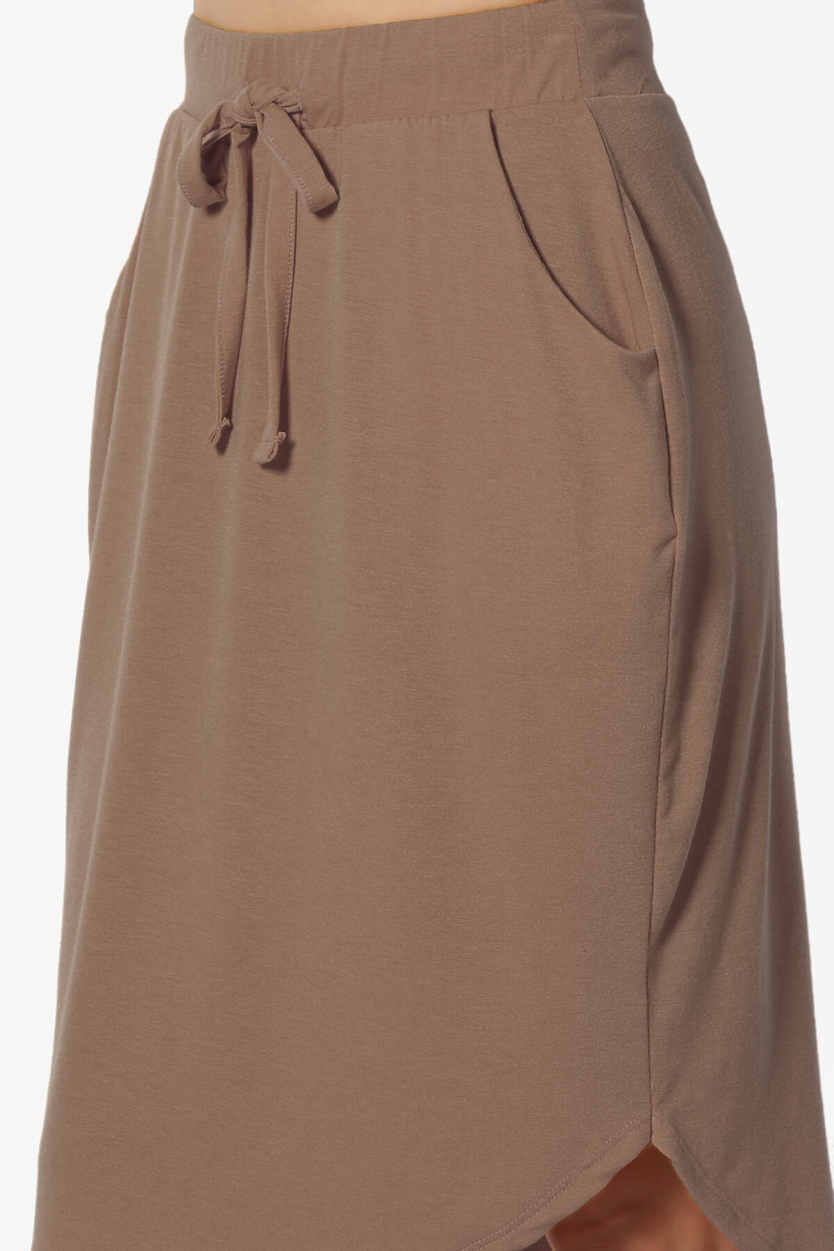Eclipse Drawstring Midi Skirt MOCHA_5