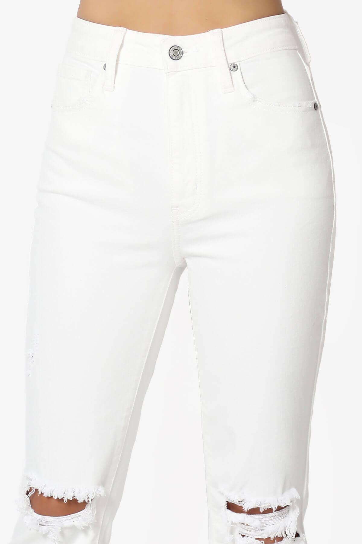 Ally Utra High Rise Crop Straight Leg Jeans