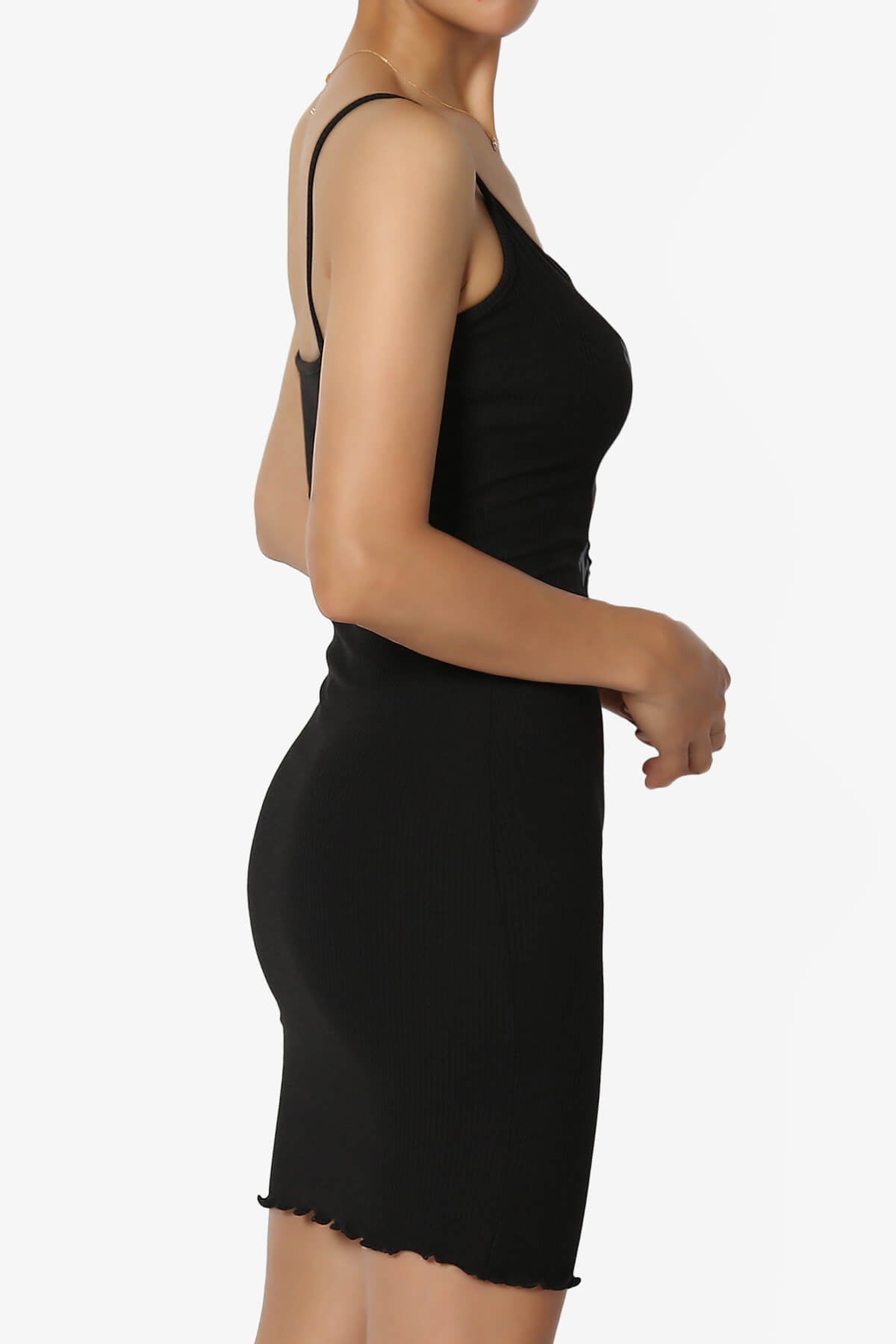 HAVE A NICE DAY Smiley Face Cami Dress BLACK_4