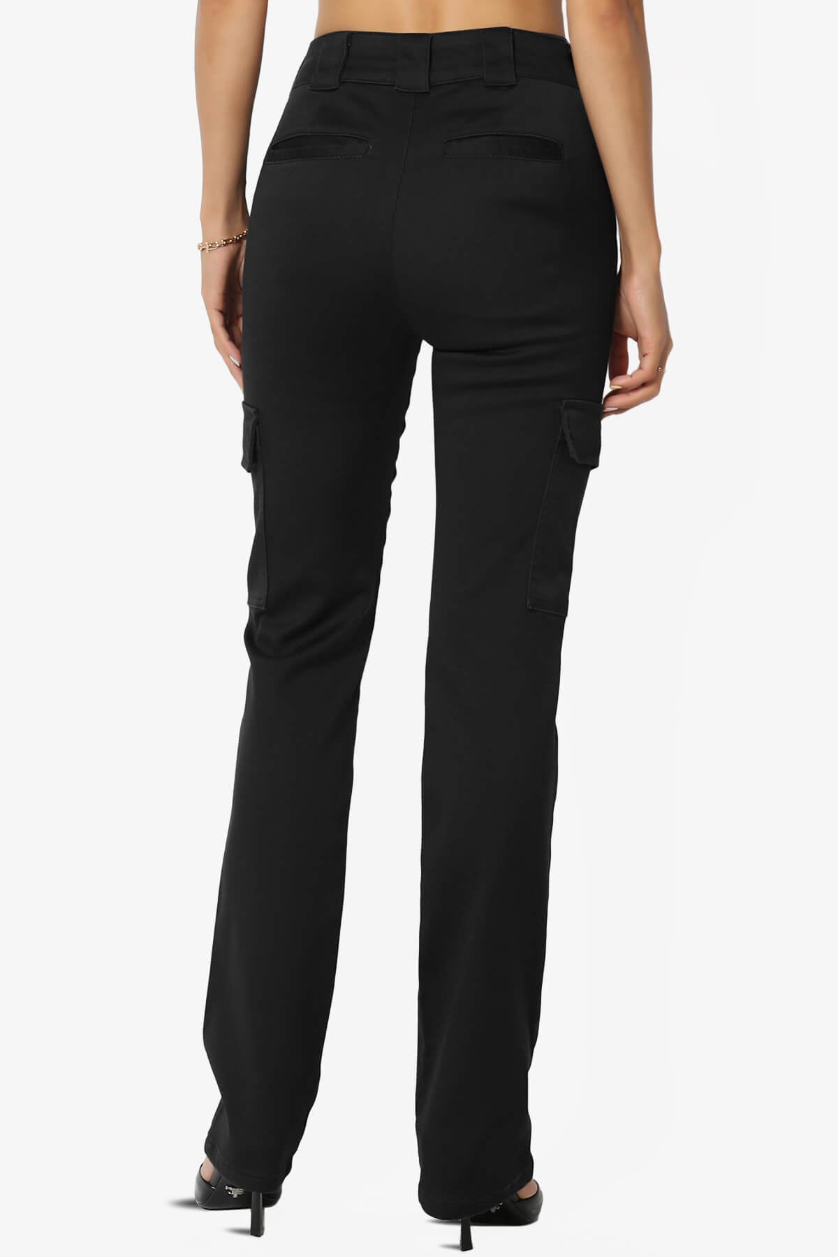 Imaan Stretch Canvas Cargo Pants BLACK_2