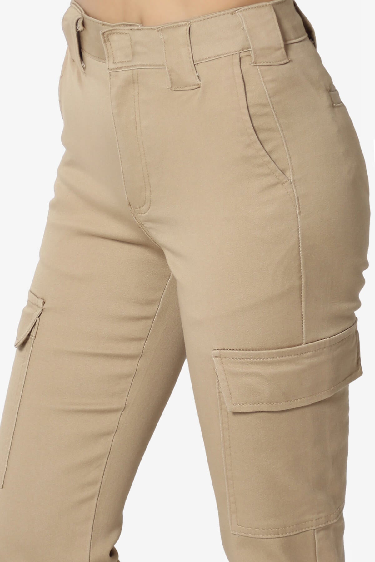 Imaan Stretch Canvas Cargo Pants KHAKI_5