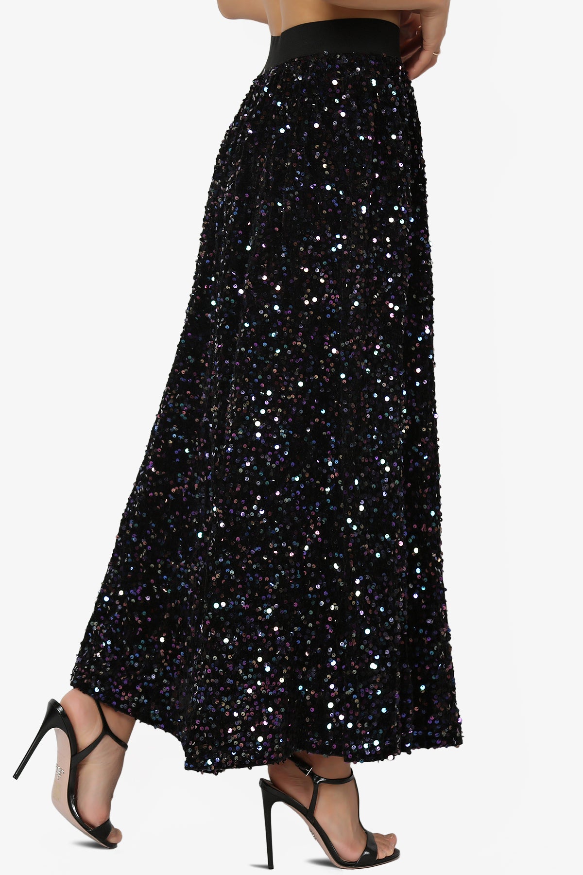 Ulyana Sequin A-Line Maxi Skirt