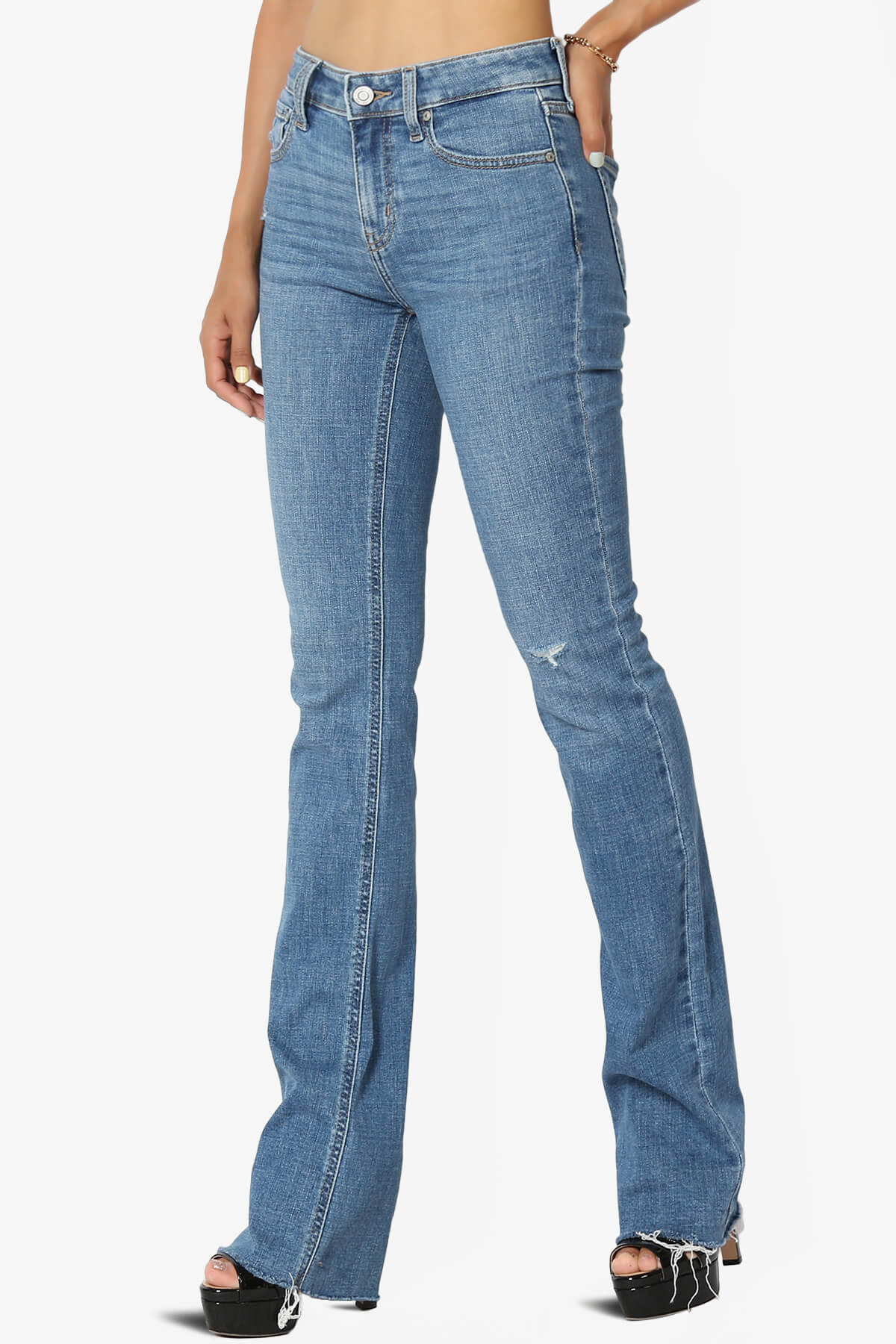 Imogen Mid Rise Bootcut Jeans in Goner Med MEDIUM_3