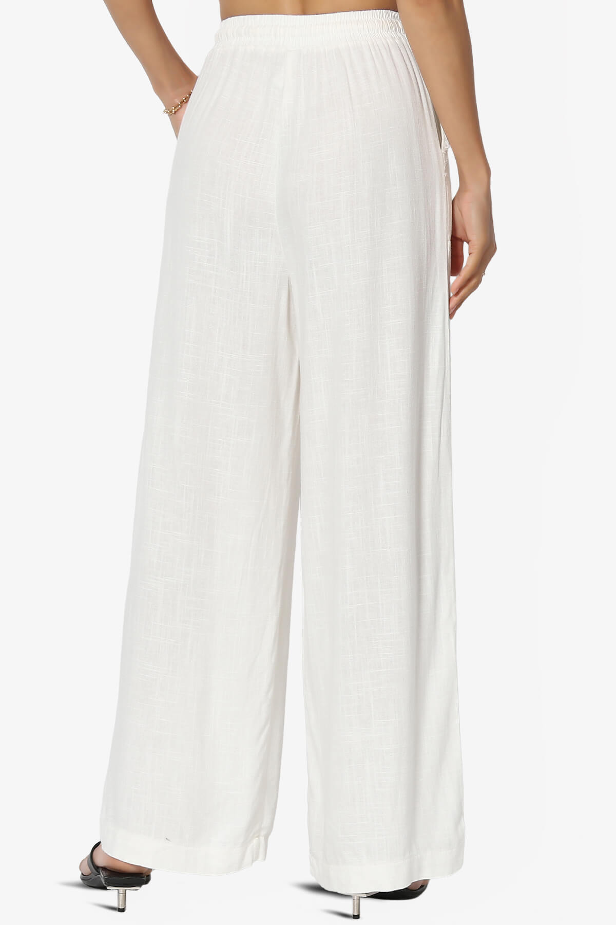 Jessica Drawstring Linen Pants IVORY_2