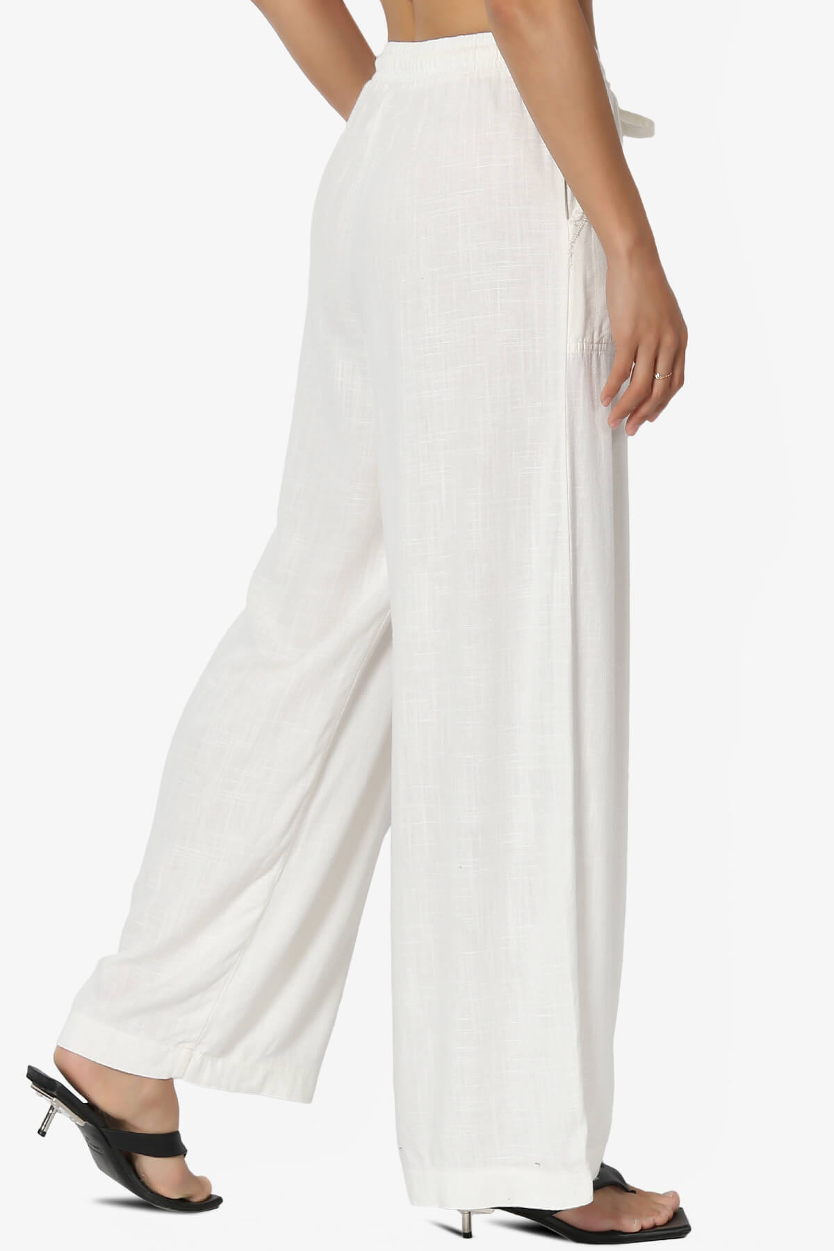 Jessica Drawstring Linen Pants IVORY_4