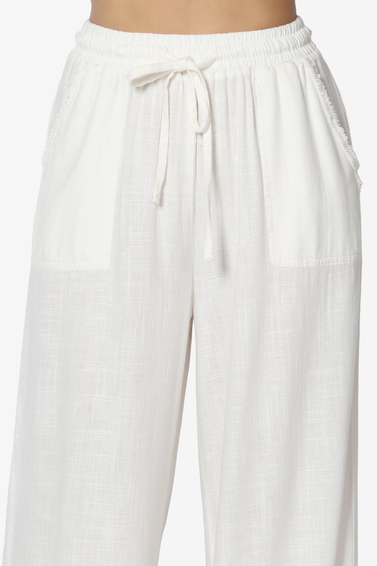 Jessica Drawstring Linen Pants IVORY_5