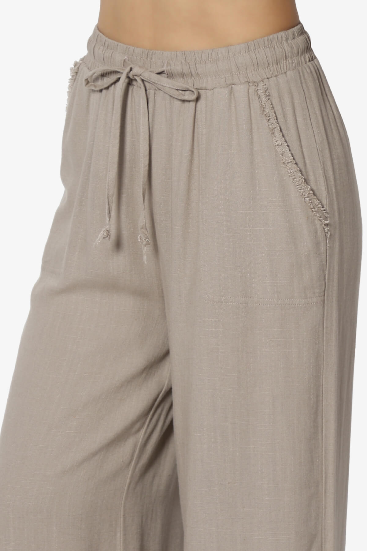 Jessica Drawstring Linen Pants LIGHT MOCHA_5