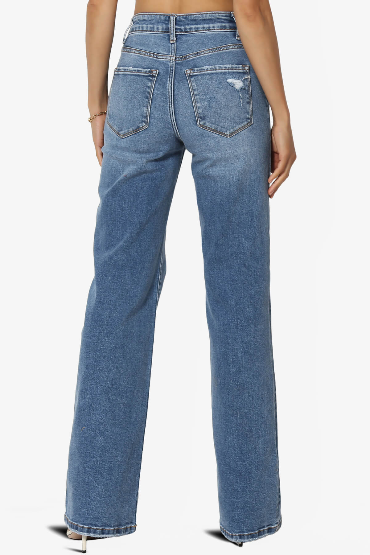 Jinny Vintage Medium Wash High Rise Baggy Jeans MEDIUM_2