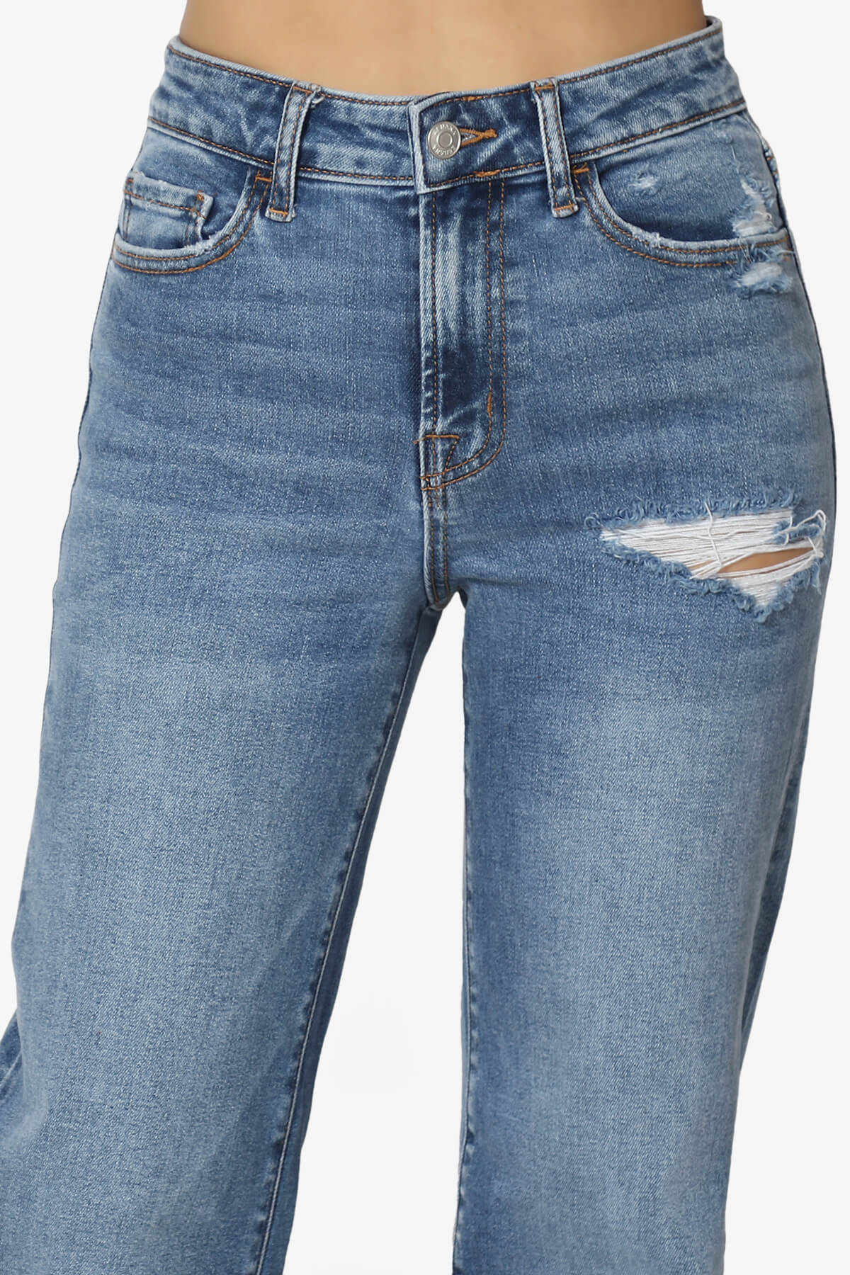 Jinny Vintage Medium Wash High Rise Baggy Jeans MEDIUM_5