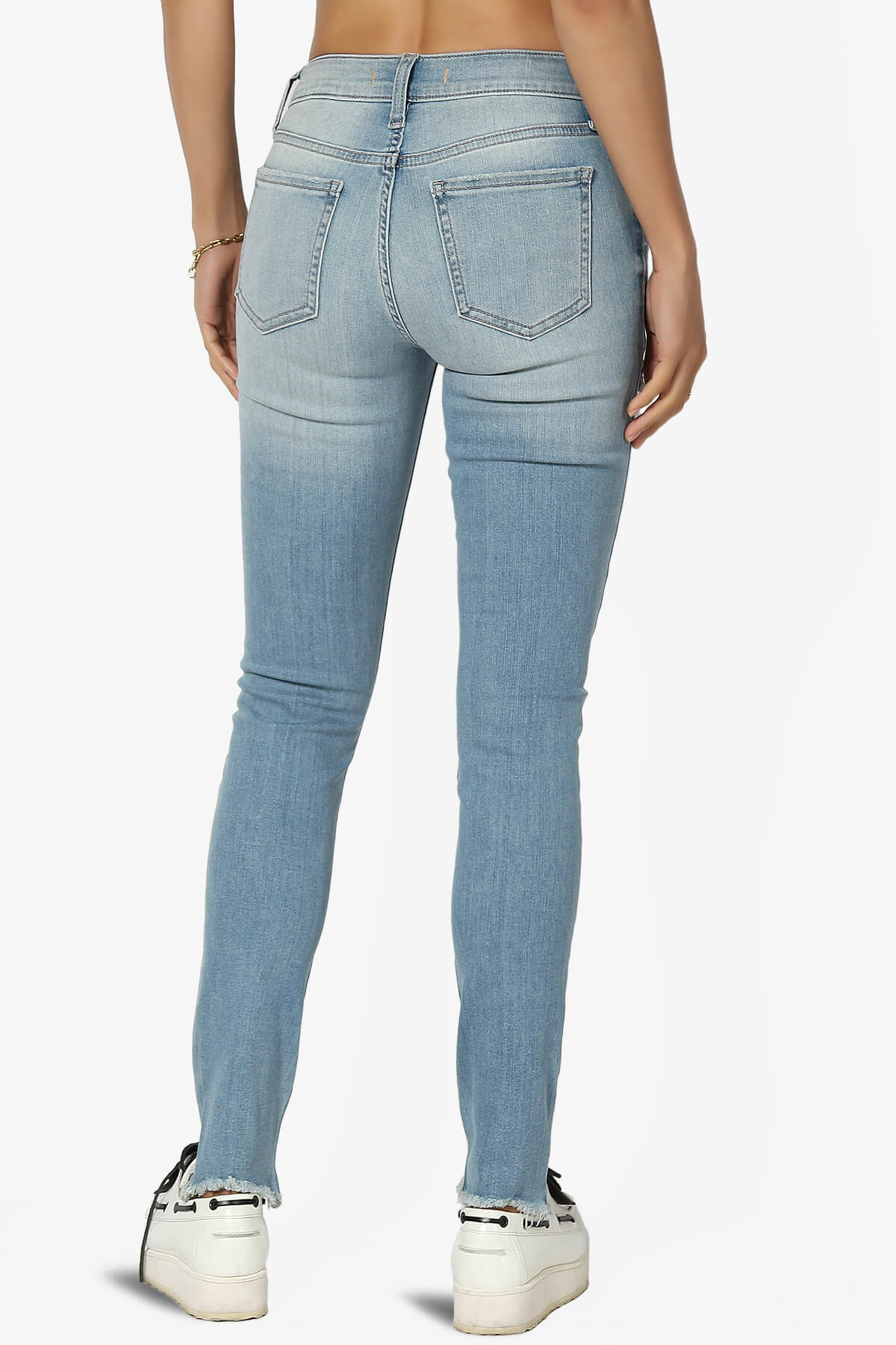 Jude Mid rise Anke Skinny Jeans in Light LIGHT_2