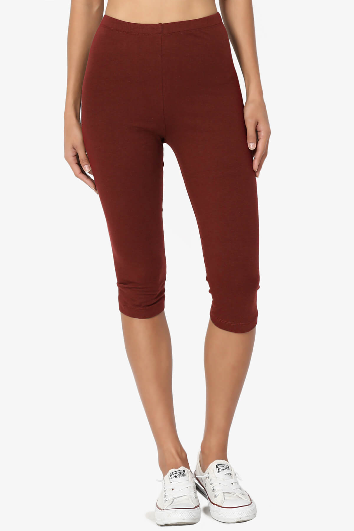 Kite Cotton Below Knee Leggings DARK RUST_1