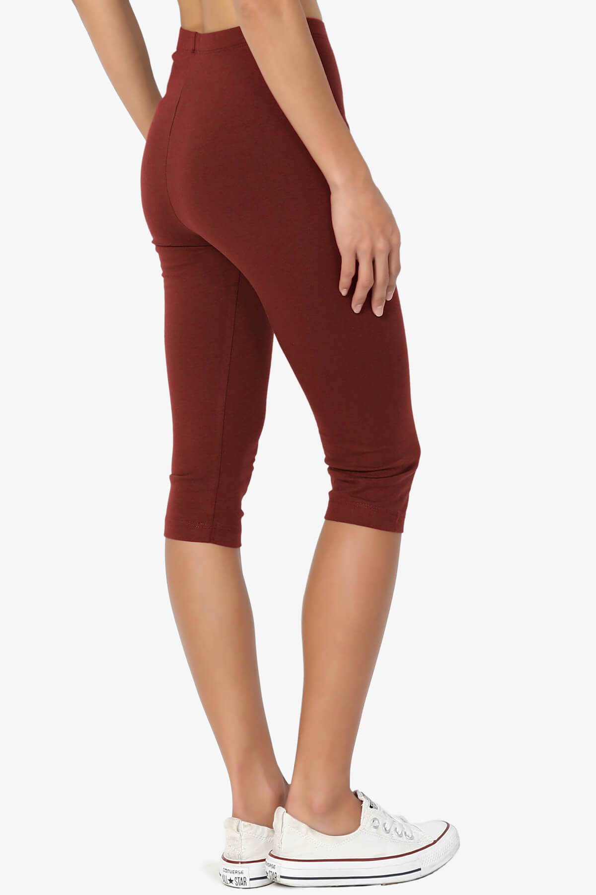 Kite Cotton Below Knee Leggings DARK RUST_4