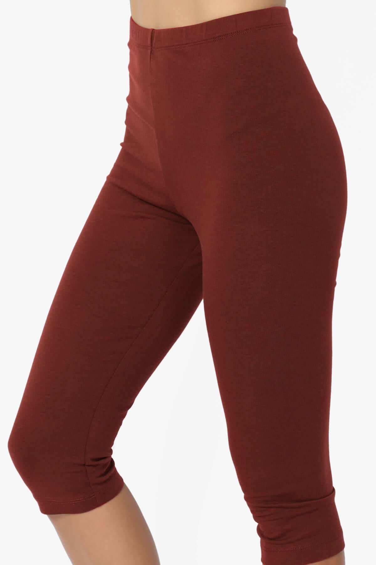 Kite Cotton Below Knee Leggings DARK RUST_5