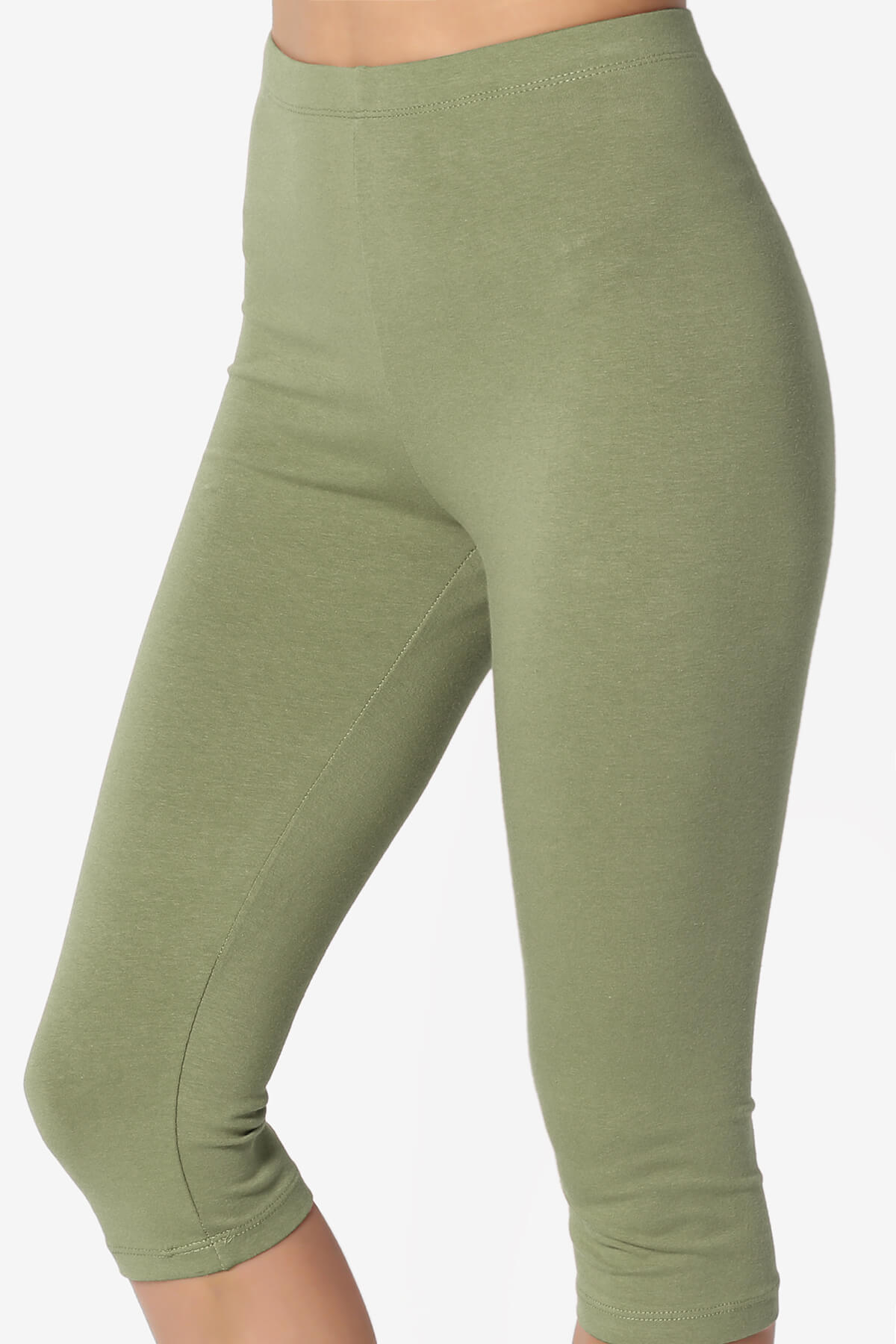 Kite Cotton Below Knee Leggings DUSTY OLIVE_5