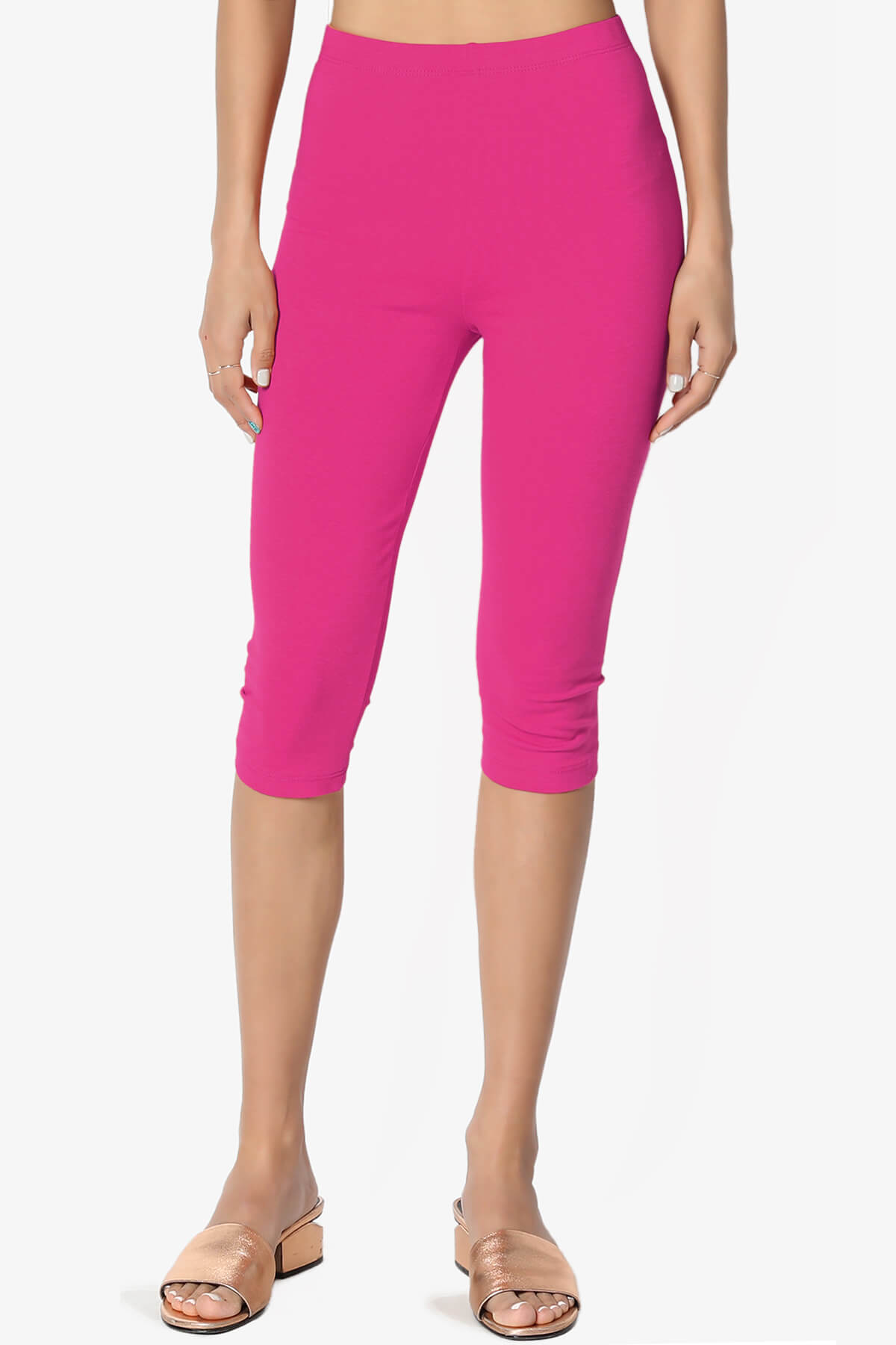 Kite Cotton Below Knee Leggings HOT PINK_1