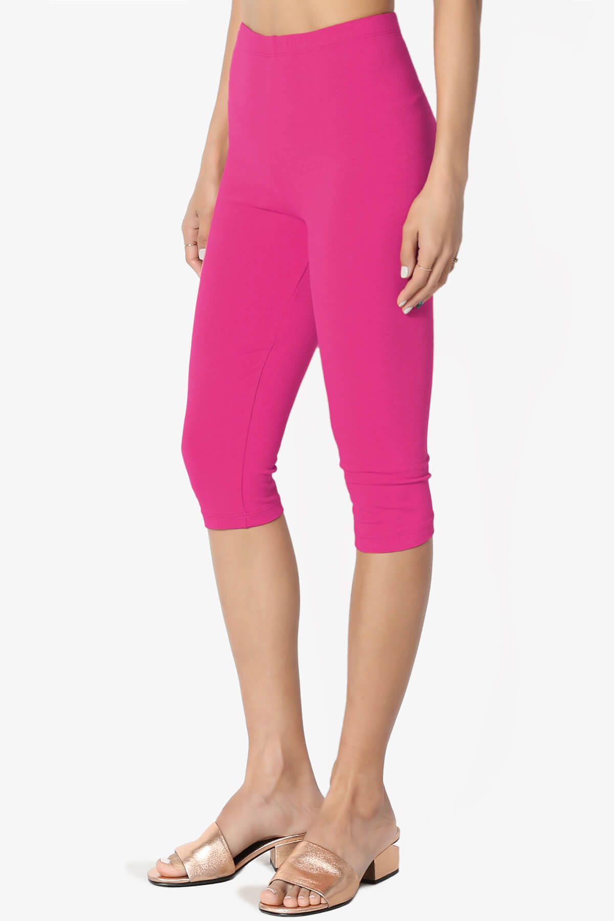 Kite Cotton Below Knee Leggings HOT PINK_3