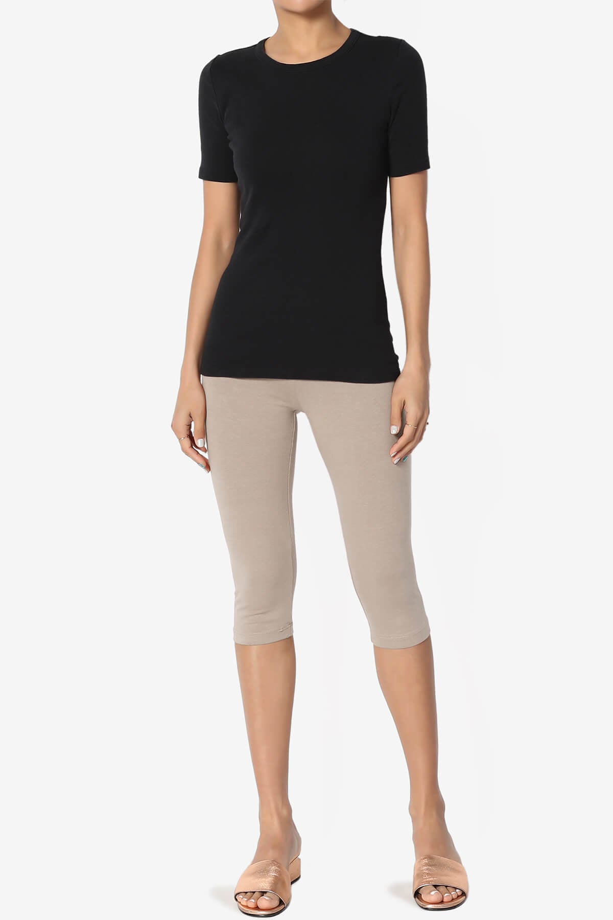 Kite Cotton Below Knee Leggings LIGHT MOCHA_6