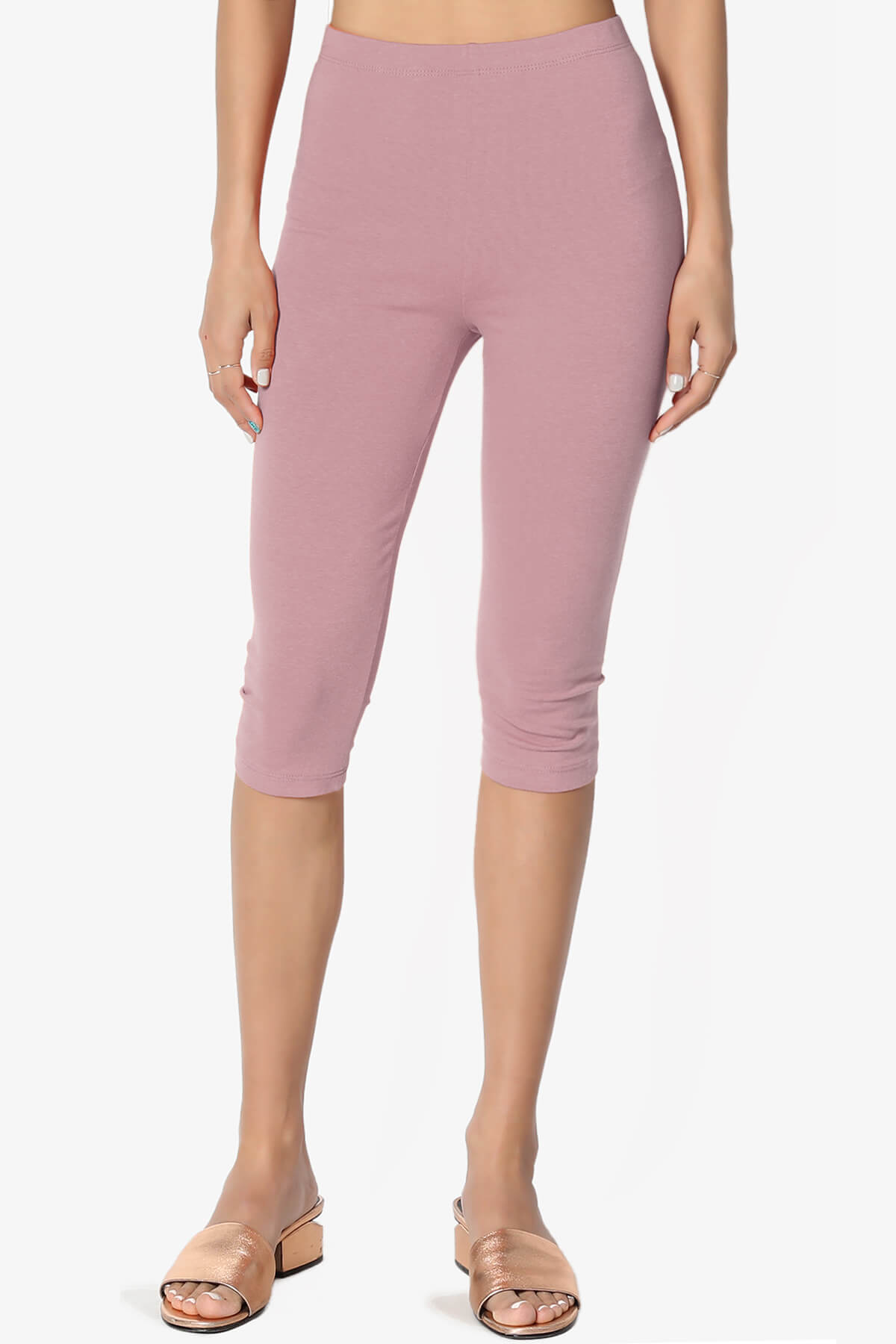 Kite Cotton Below Knee Leggings LIGHT ROSE_1