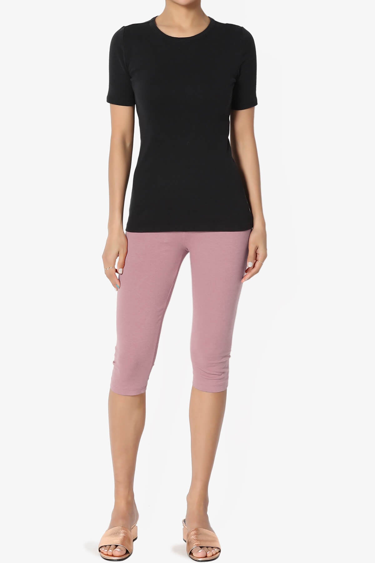 Kite Cotton Below Knee Leggings LIGHT ROSE_6