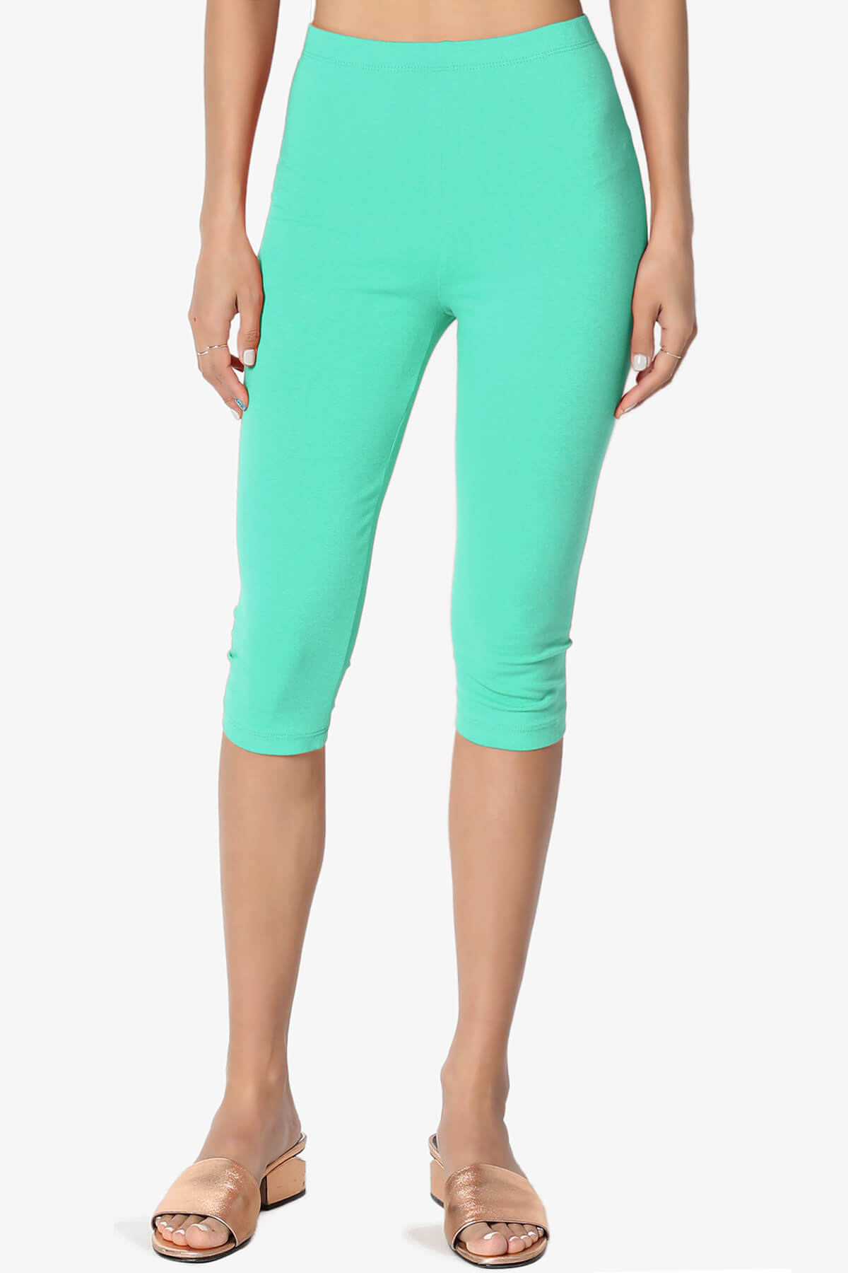 Kite Cotton Below Knee Leggings MINT_1