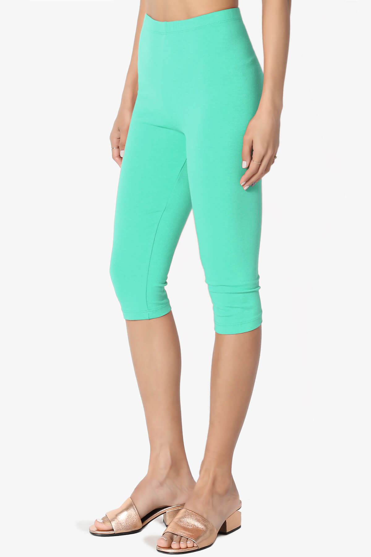 Kite Cotton Below Knee Leggings MINT_3