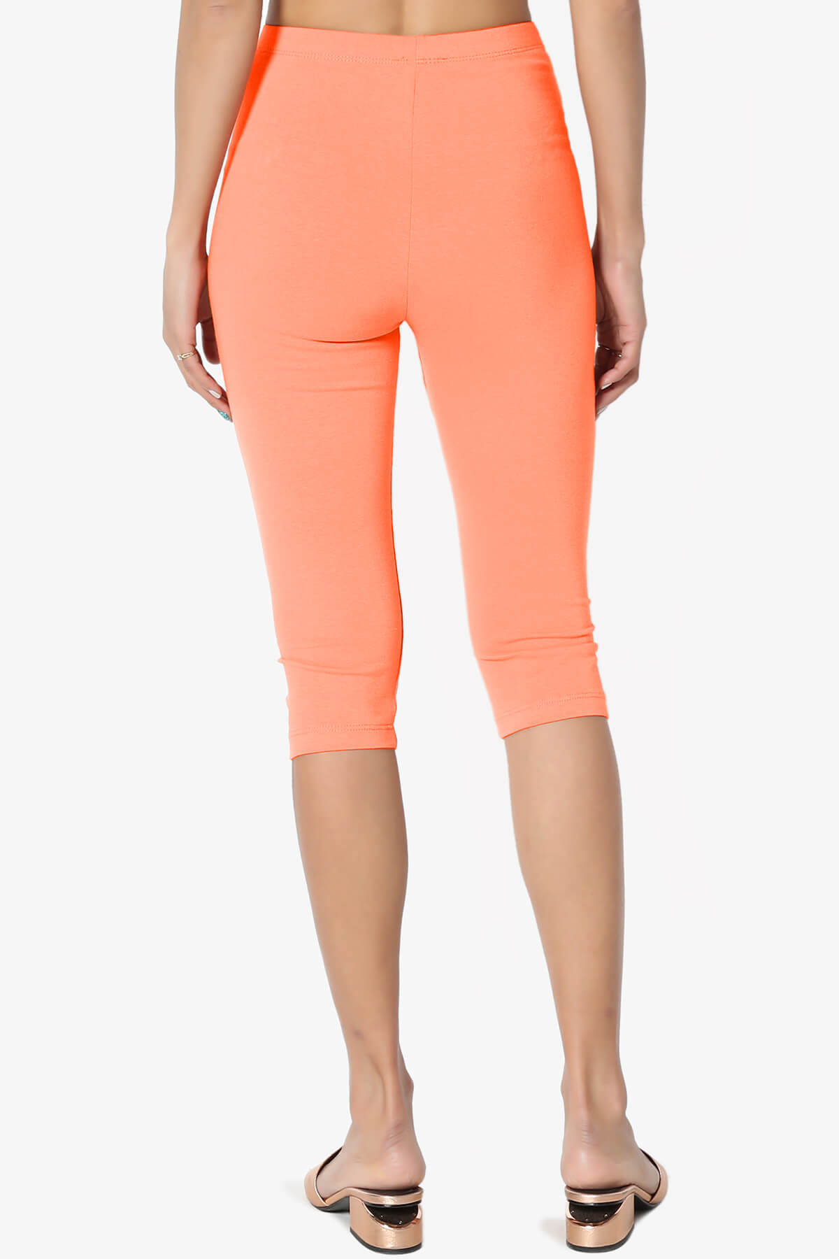 Kite Cotton Below Knee Leggings NEON CORAL_2