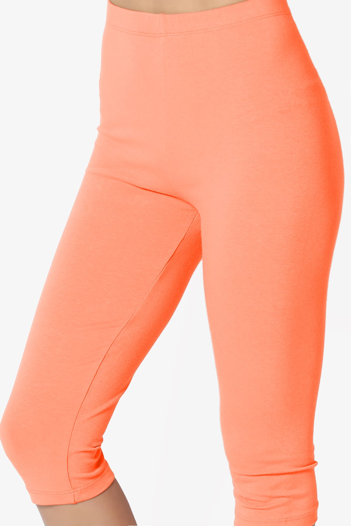 Kite Cotton Below Knee Leggings NEON CORAL_5