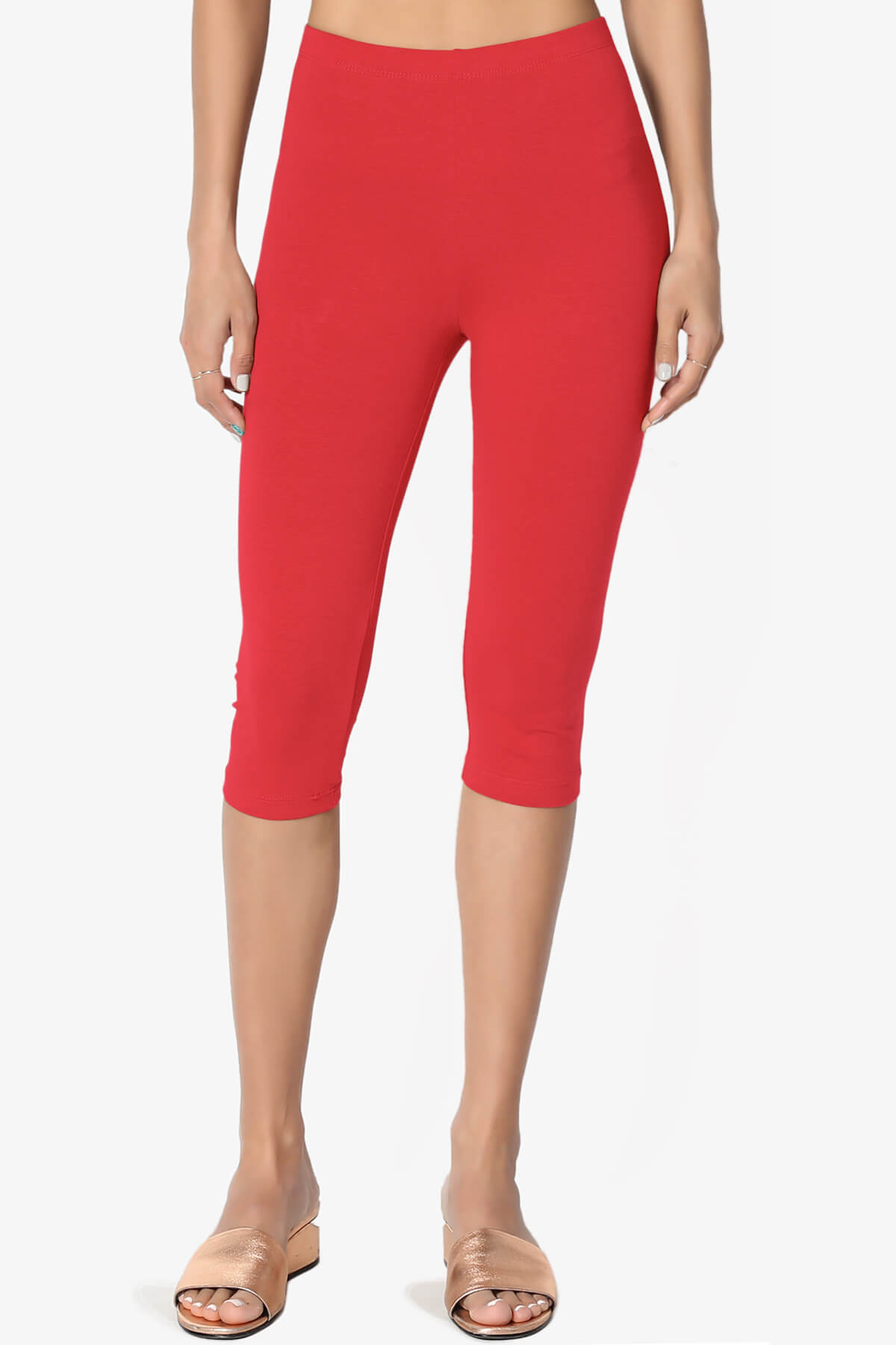 Kite Cotton Below Knee Leggings RED_1