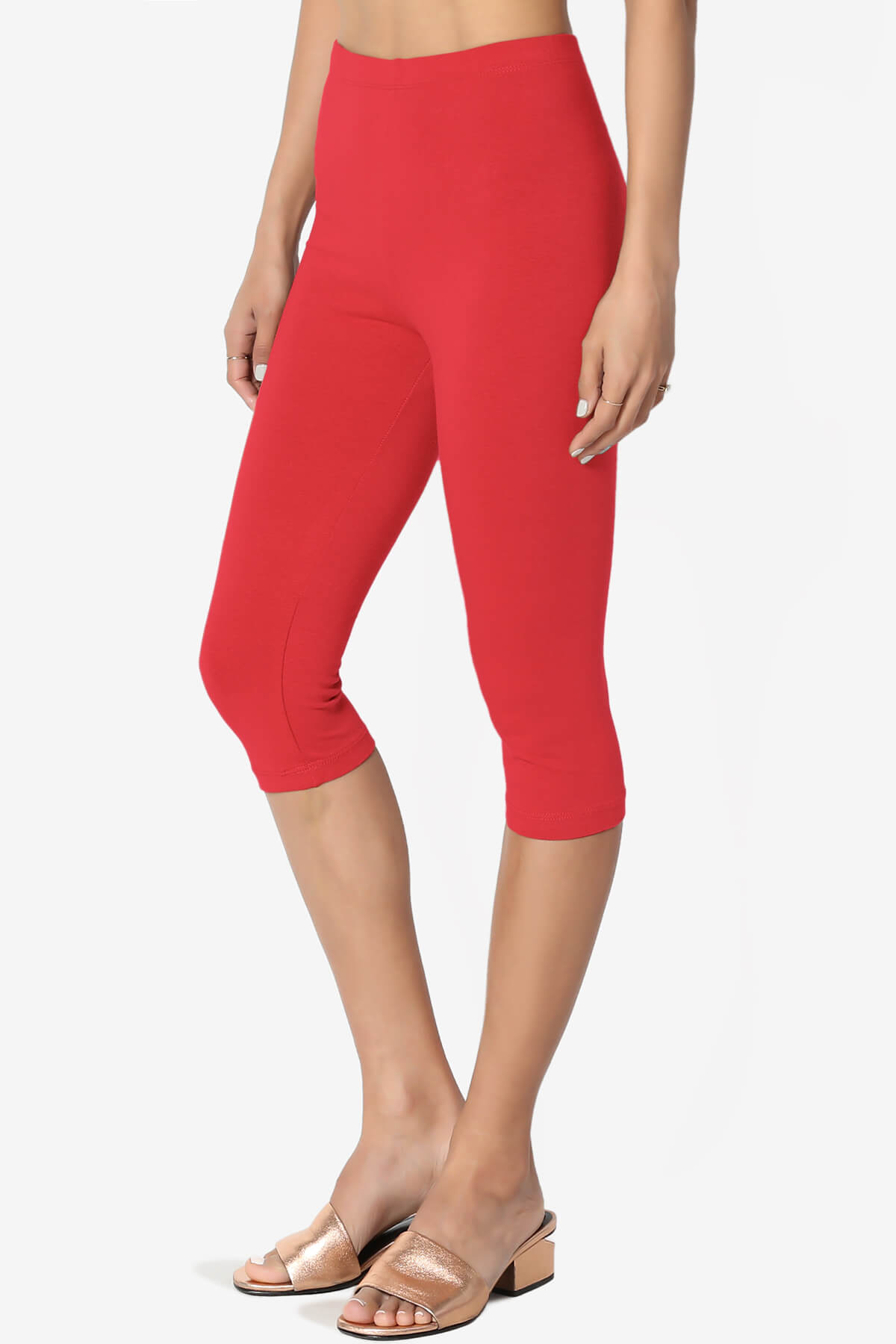 Kite Cotton Below Knee Leggings RED_3