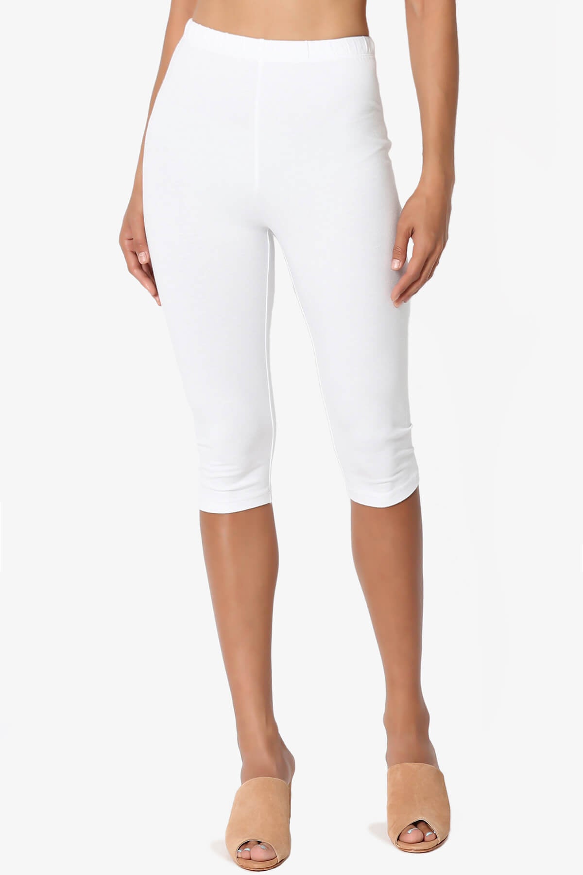 Kite Cotton Below Knee Leggings WHITE_1
